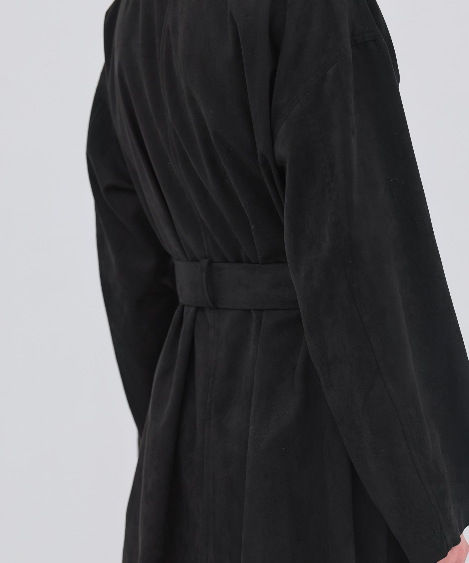 スエードトレンチコート