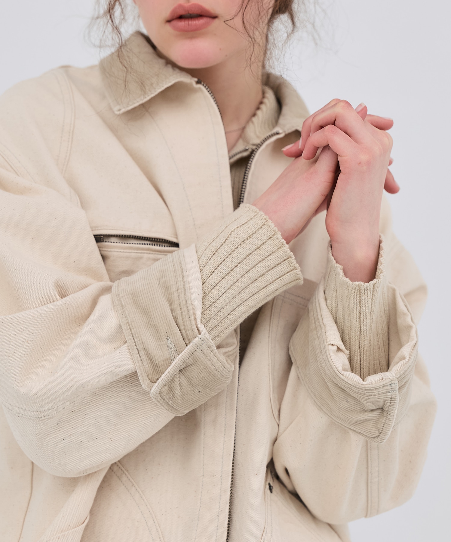 ジップカバーオールブルゾン