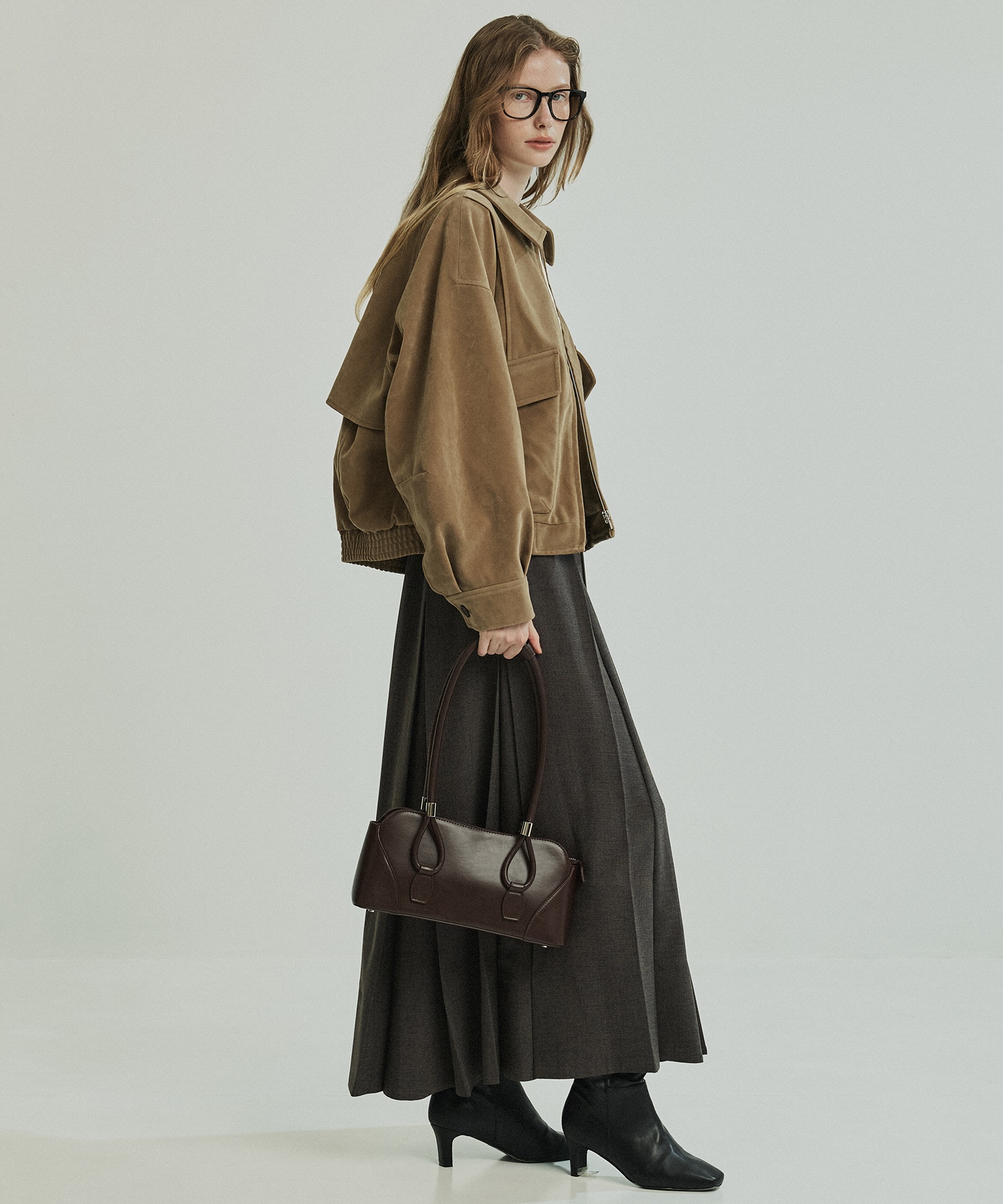 フローヨークレザーブルゾン