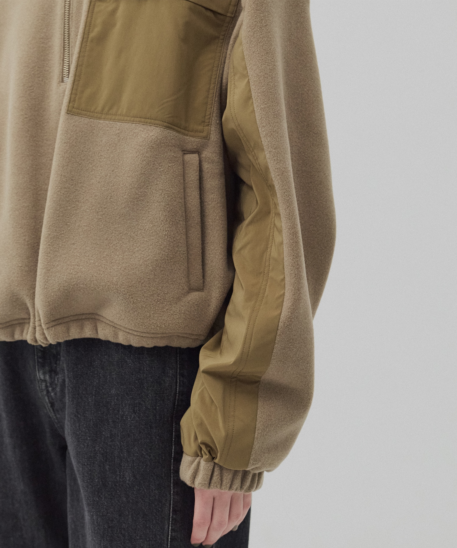 コンビハーフジッププルオーバー