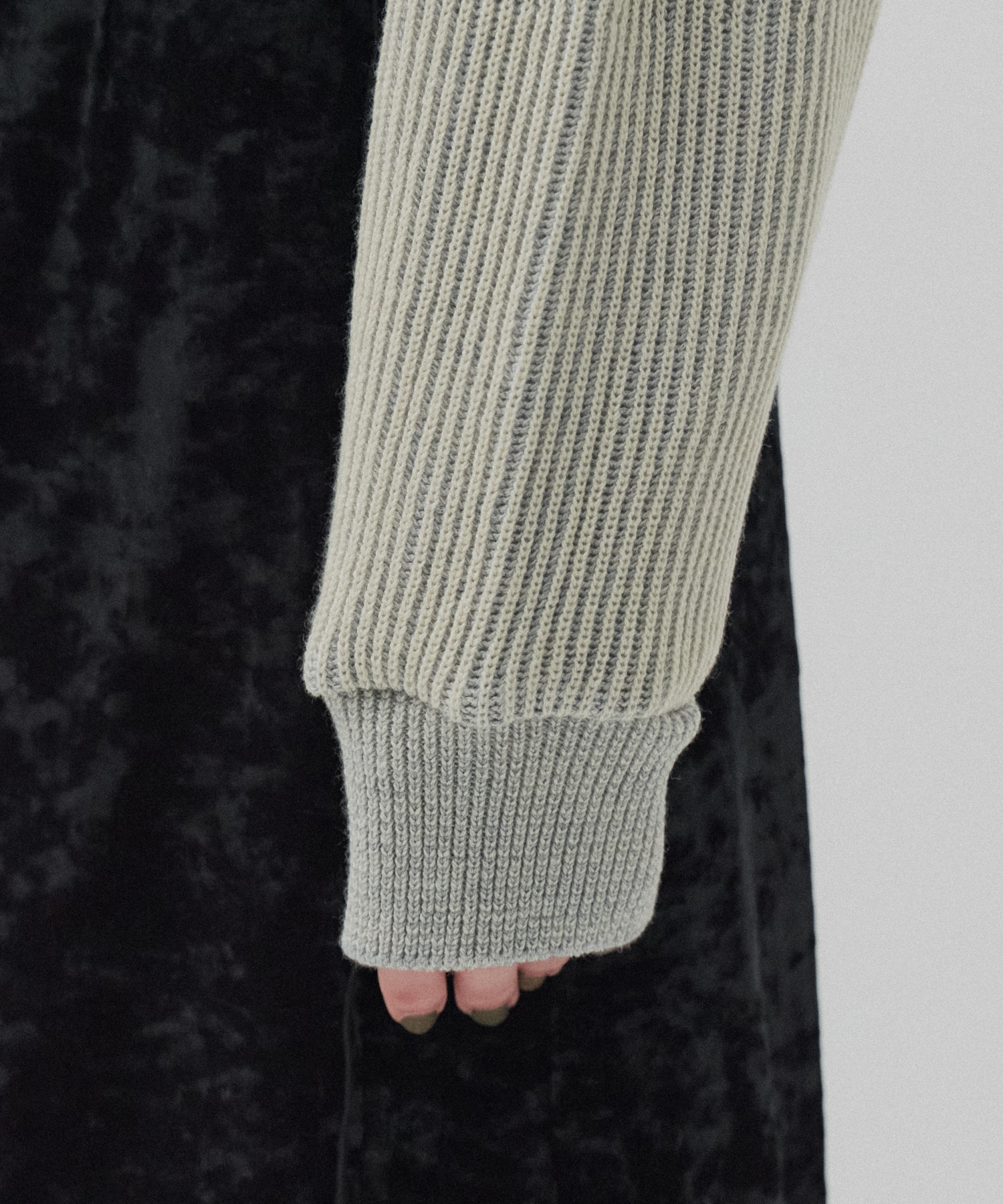 ダブルリブリバードライバーズニット