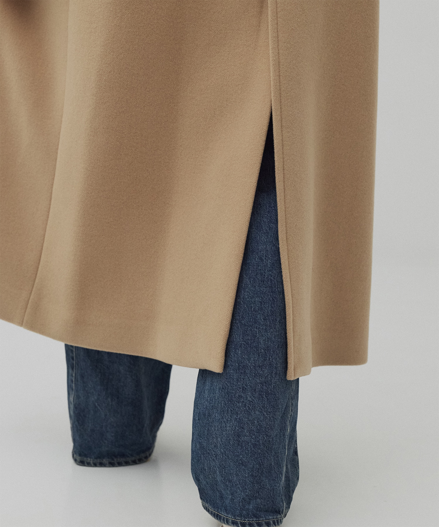 SUPER140スタンドカラーコート