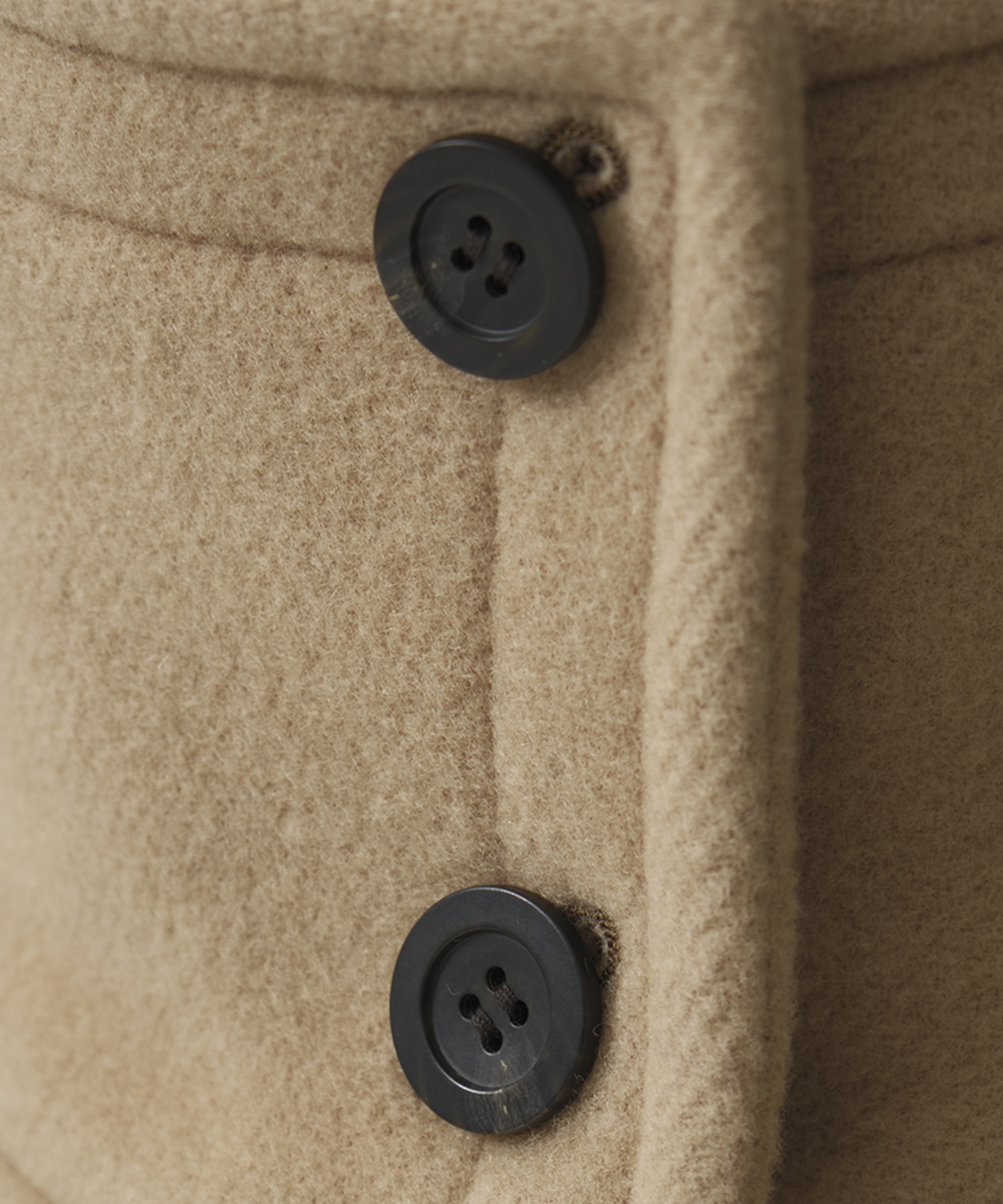 ツイードスタンドカラーコート