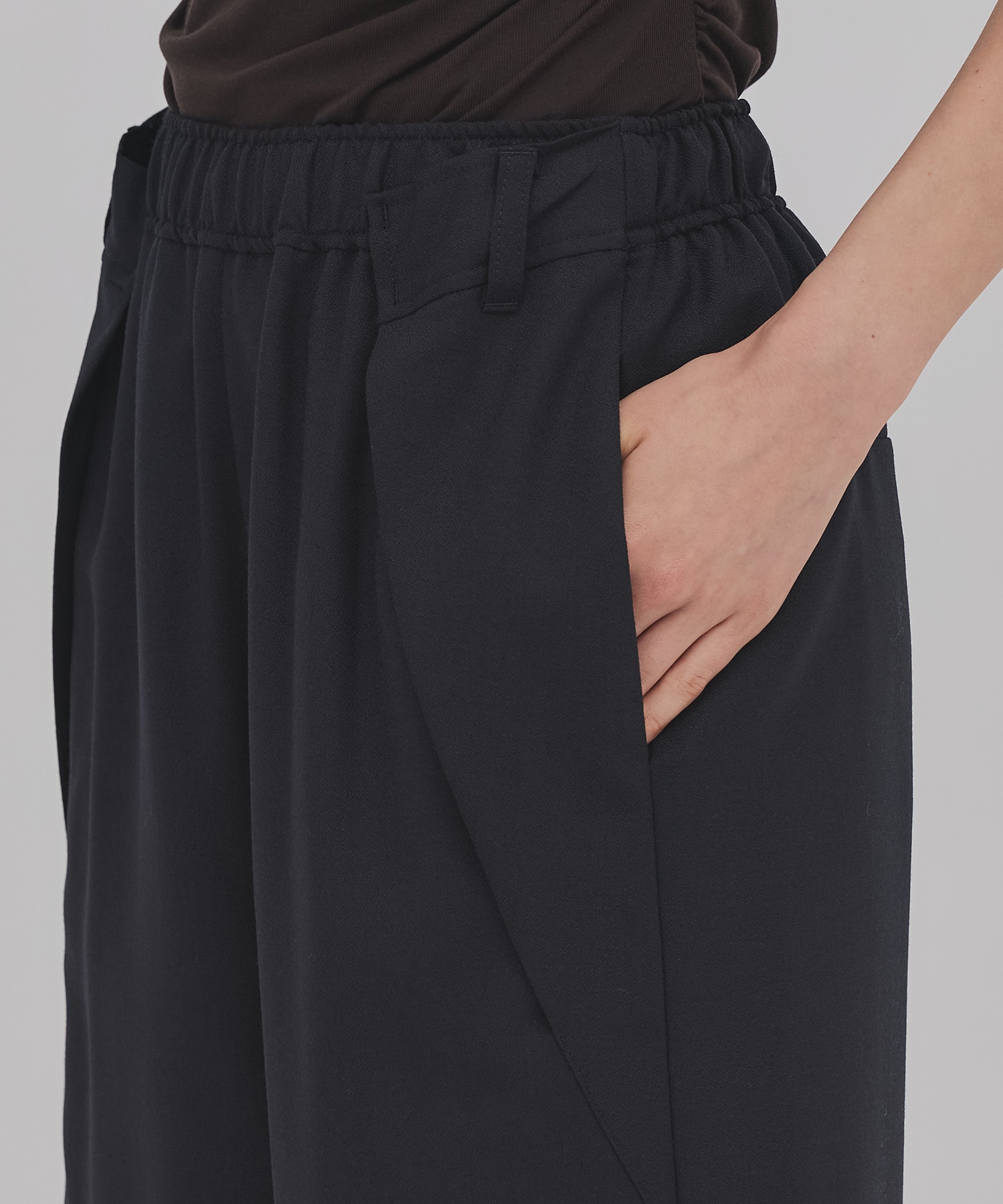 ウールジョーゼットパンツ