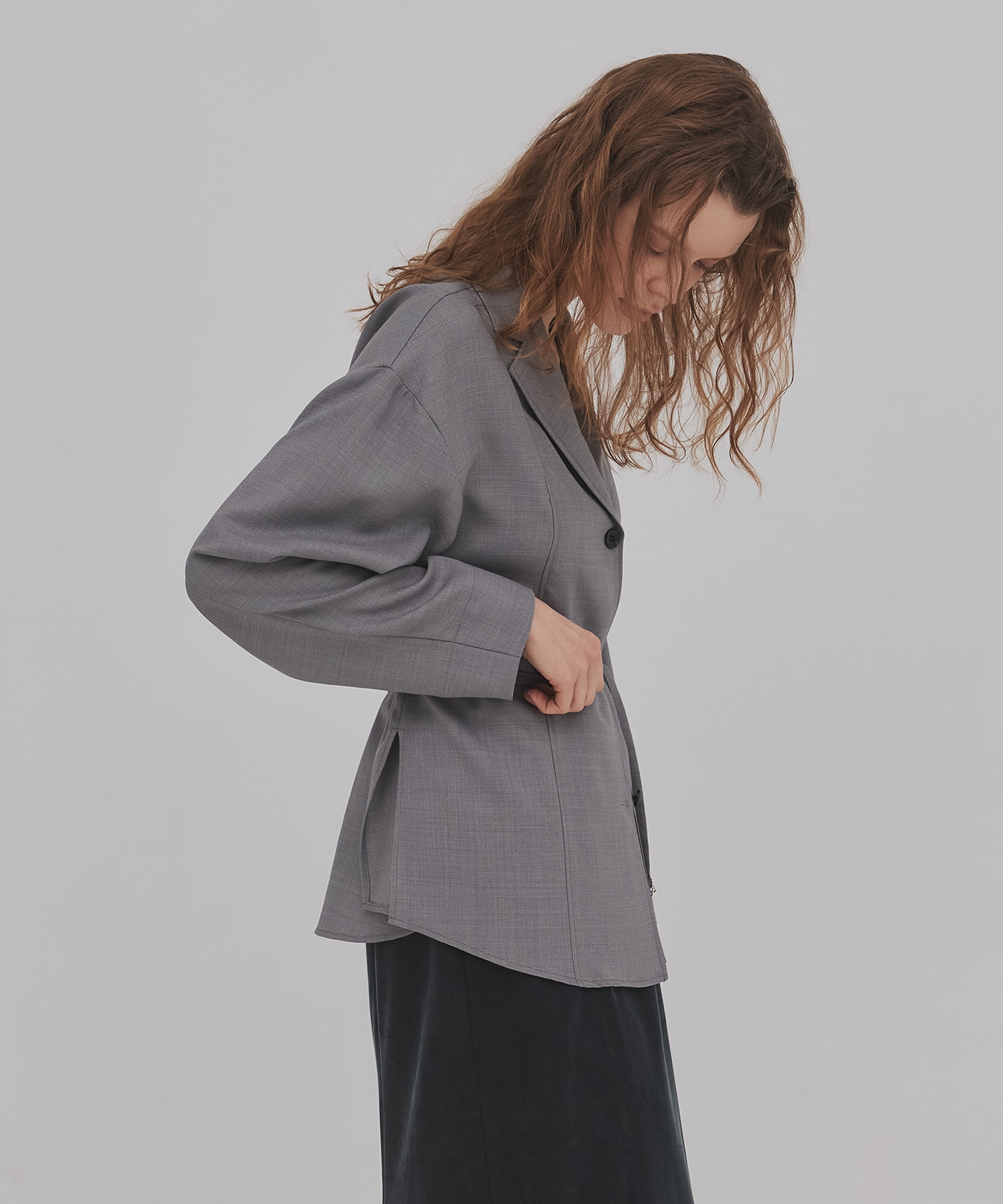 ウールジョーゼットジャケット