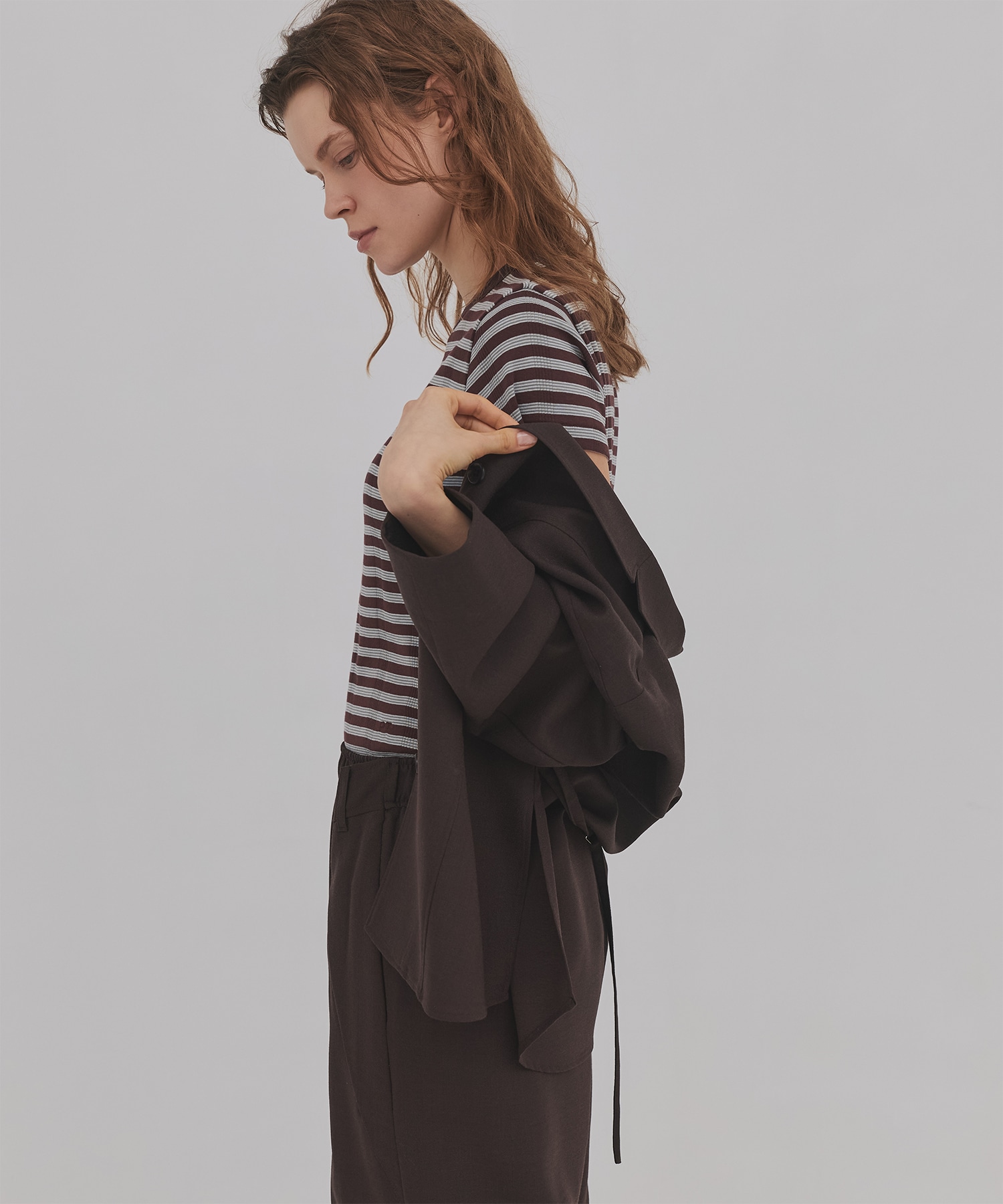 ウールジョーゼットジャケット