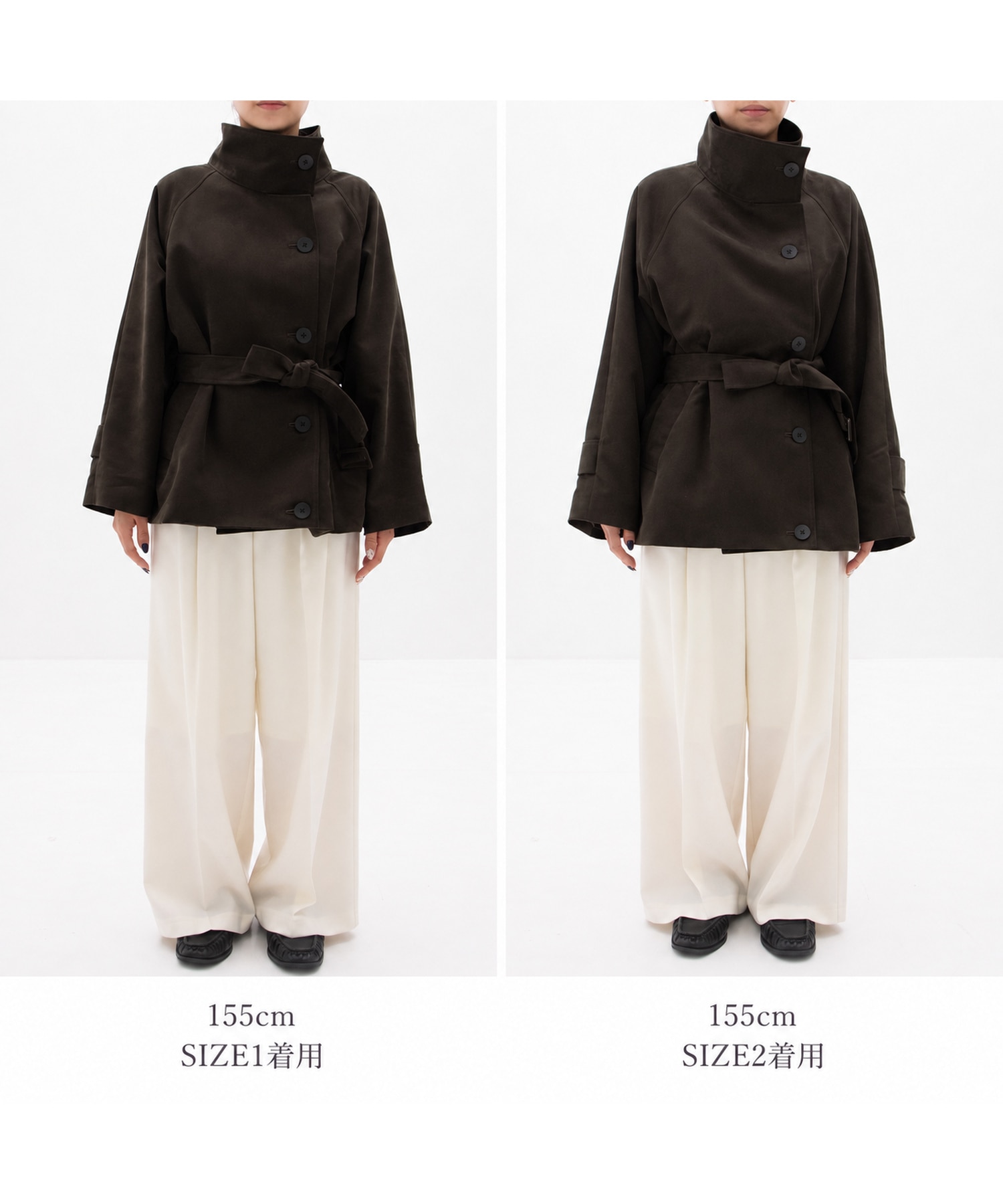 【数量限定|WEBのみ予約受付中】ファンネルネックショートトレンチコート