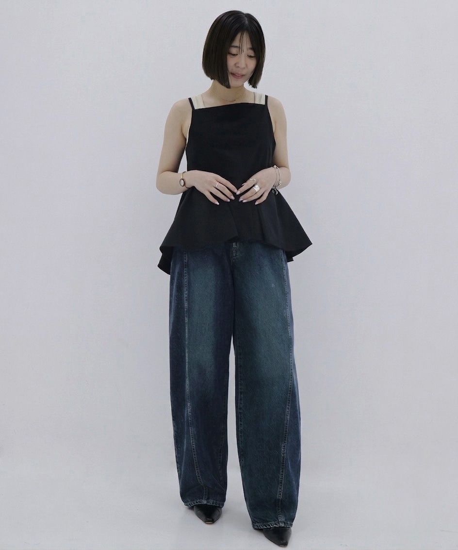 【WEB限定再入荷｜完売間近】PUBLIC DENIM BLU CURVE