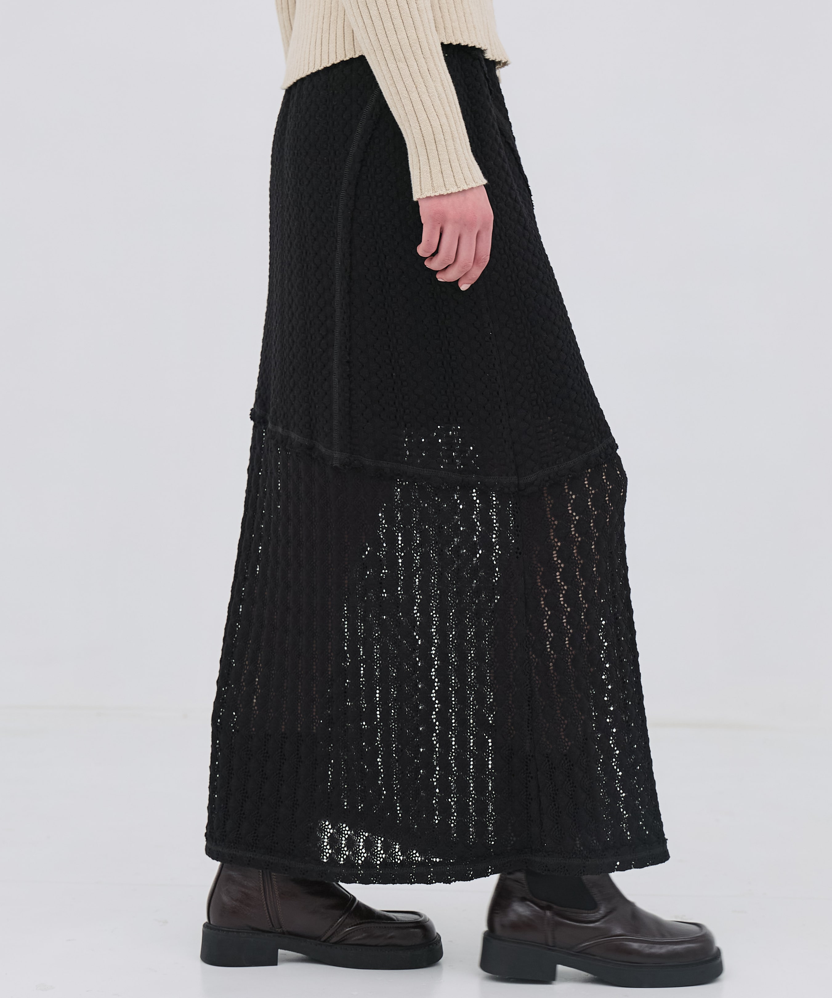 コットンレースマーメイドスカート