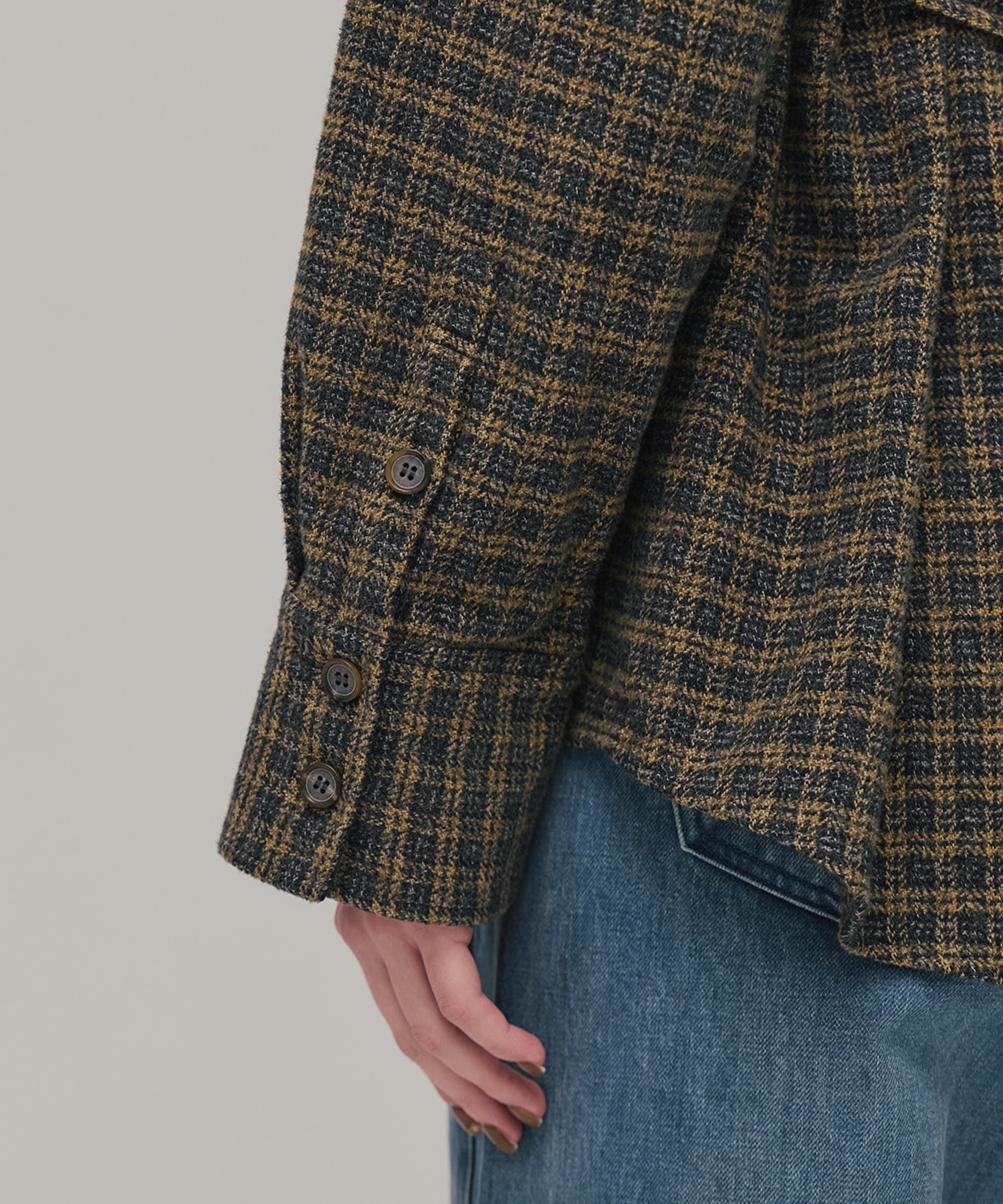 ソフトネルオーバーチェックシャツ