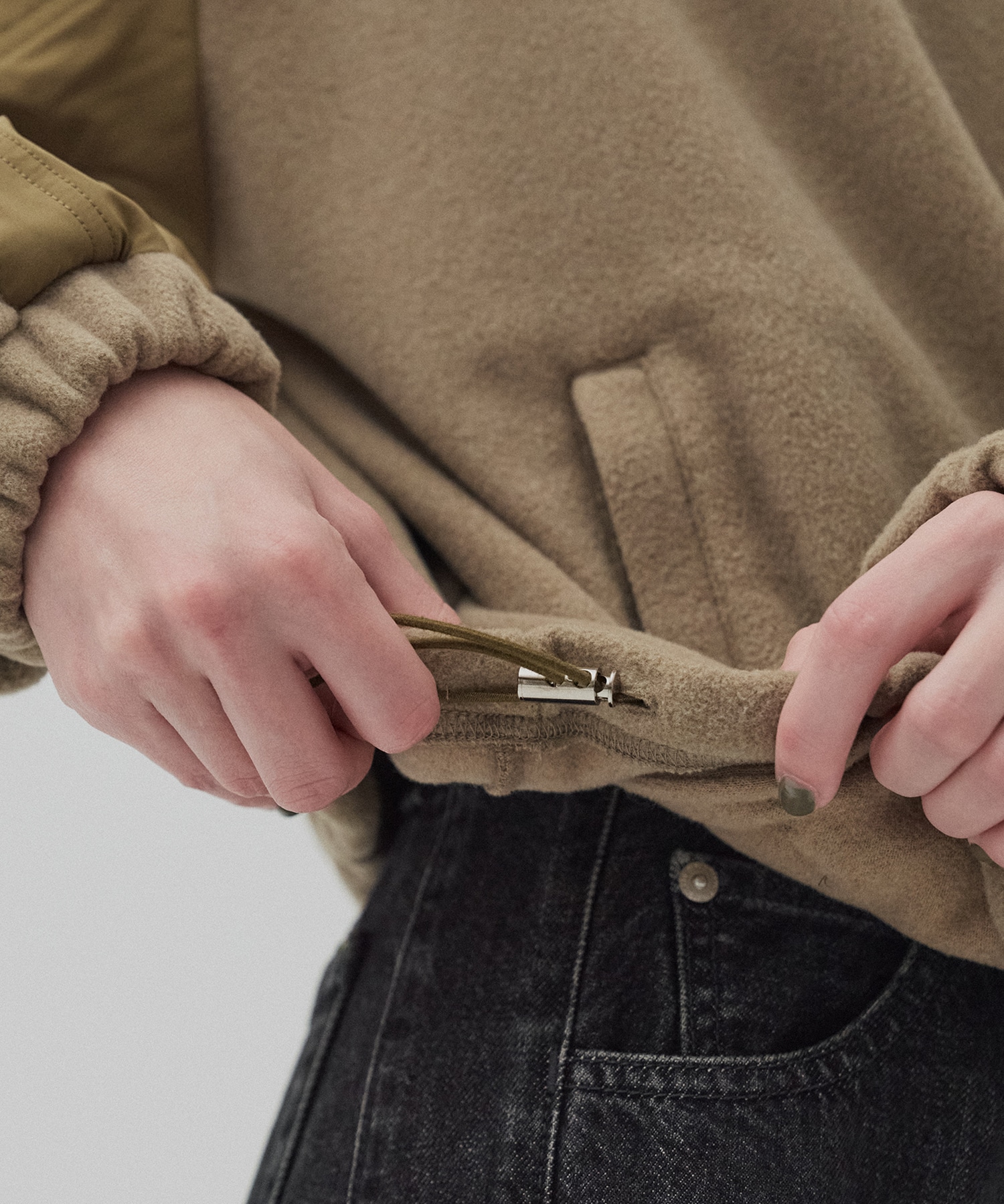 コンビハーフジッププルオーバー