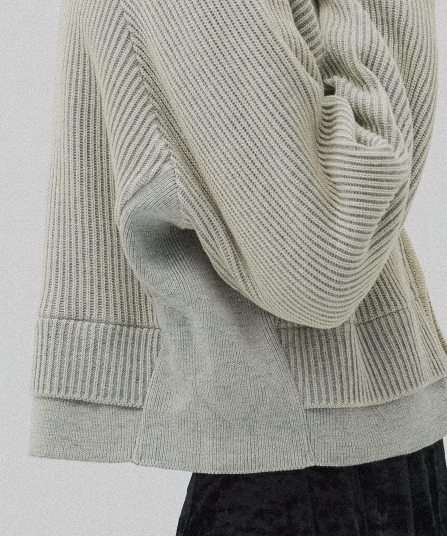 ダブルリブリバードライバーズニット