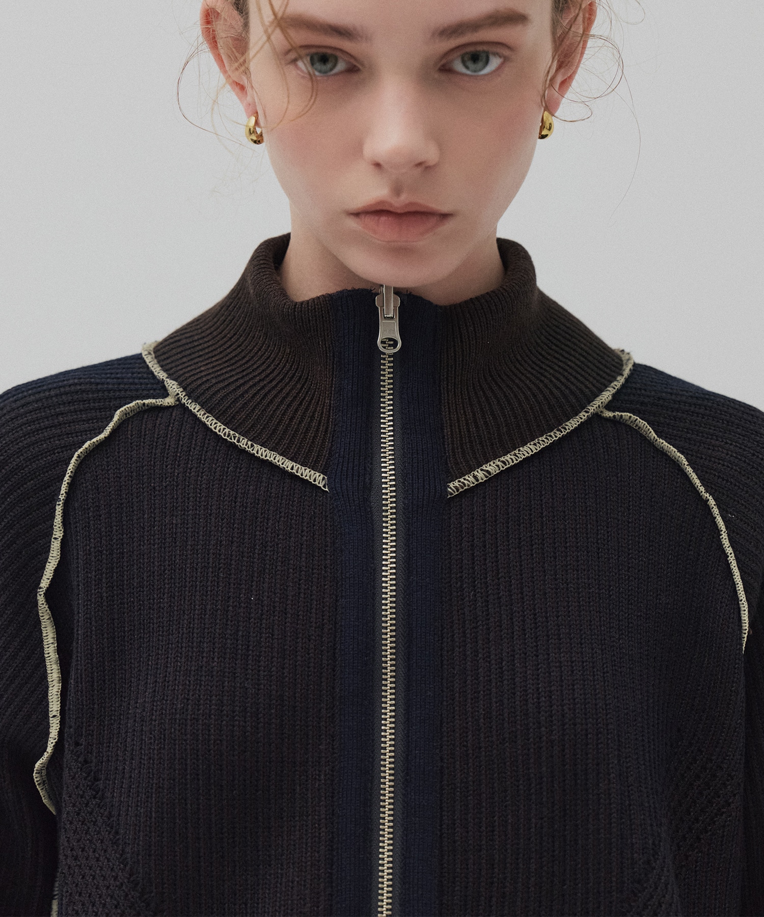 ダブルリブリバードライバーズニット