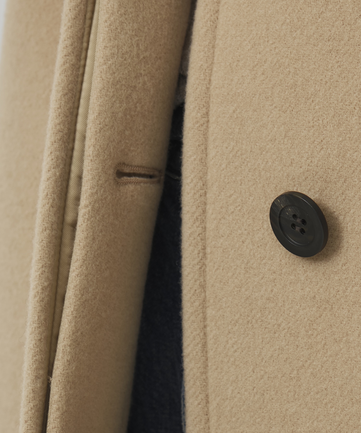 ツイードスタンドカラーコート