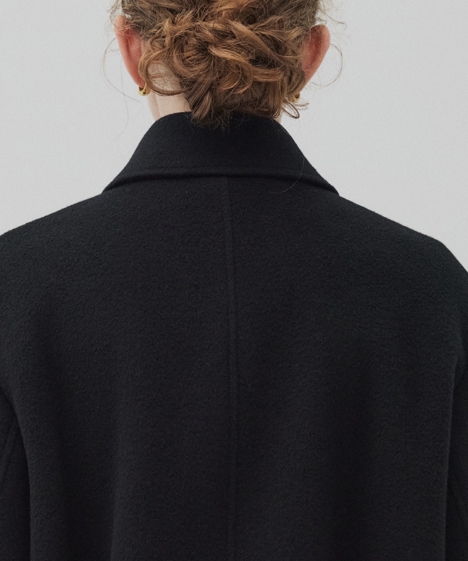 【再入荷】ウールジップタックショートコート