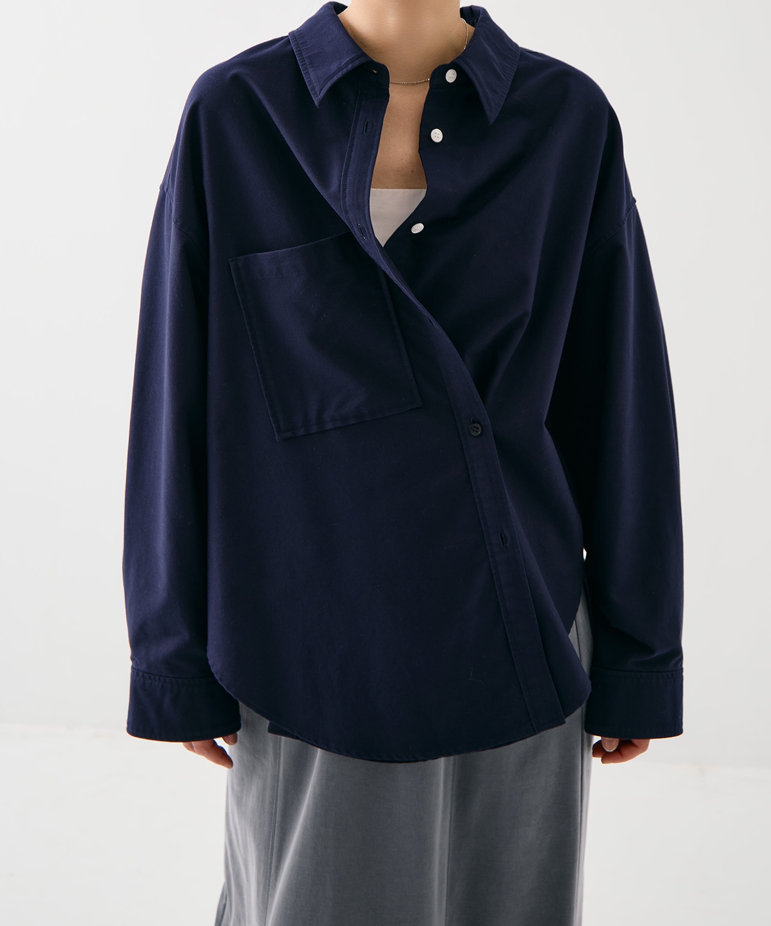 ウォッシュドオックスシャツ