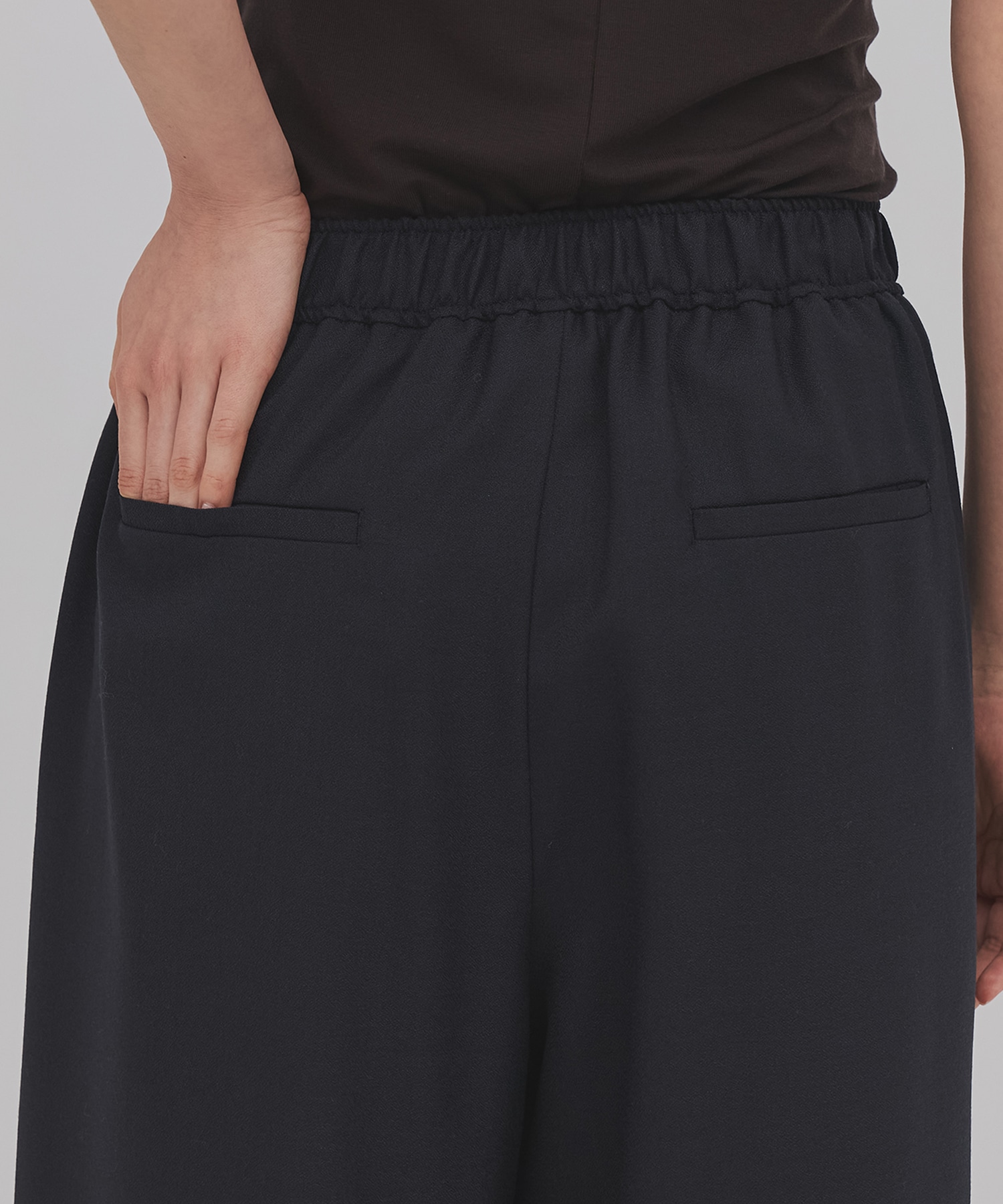 ウールジョーゼットパンツ