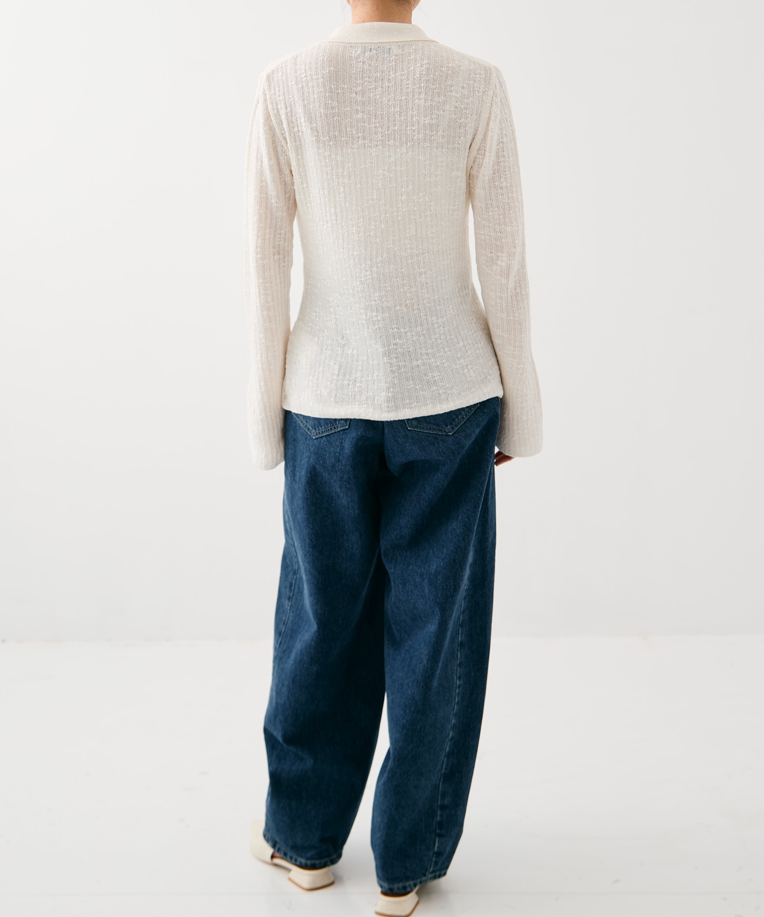 スラブニットカーディガン