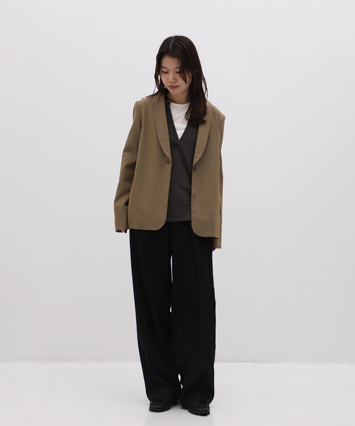 カシミヤシルクスキッパートップス