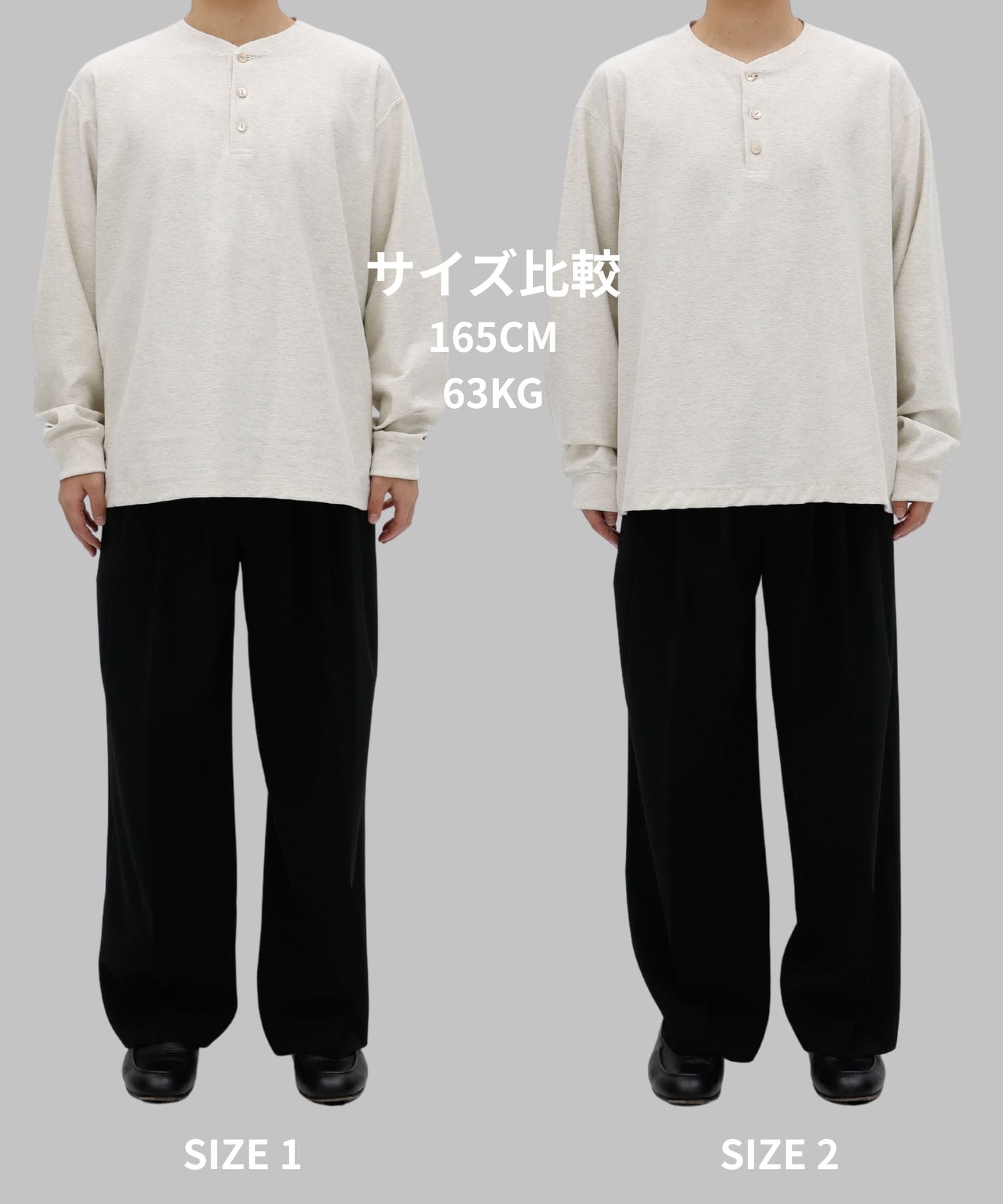メランジヘンリーネックTEE