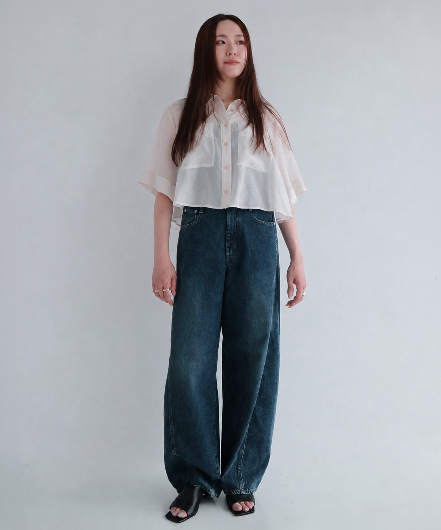 【WEB限定再入荷｜完売間近】PUBLIC DENIM BLU CURVE