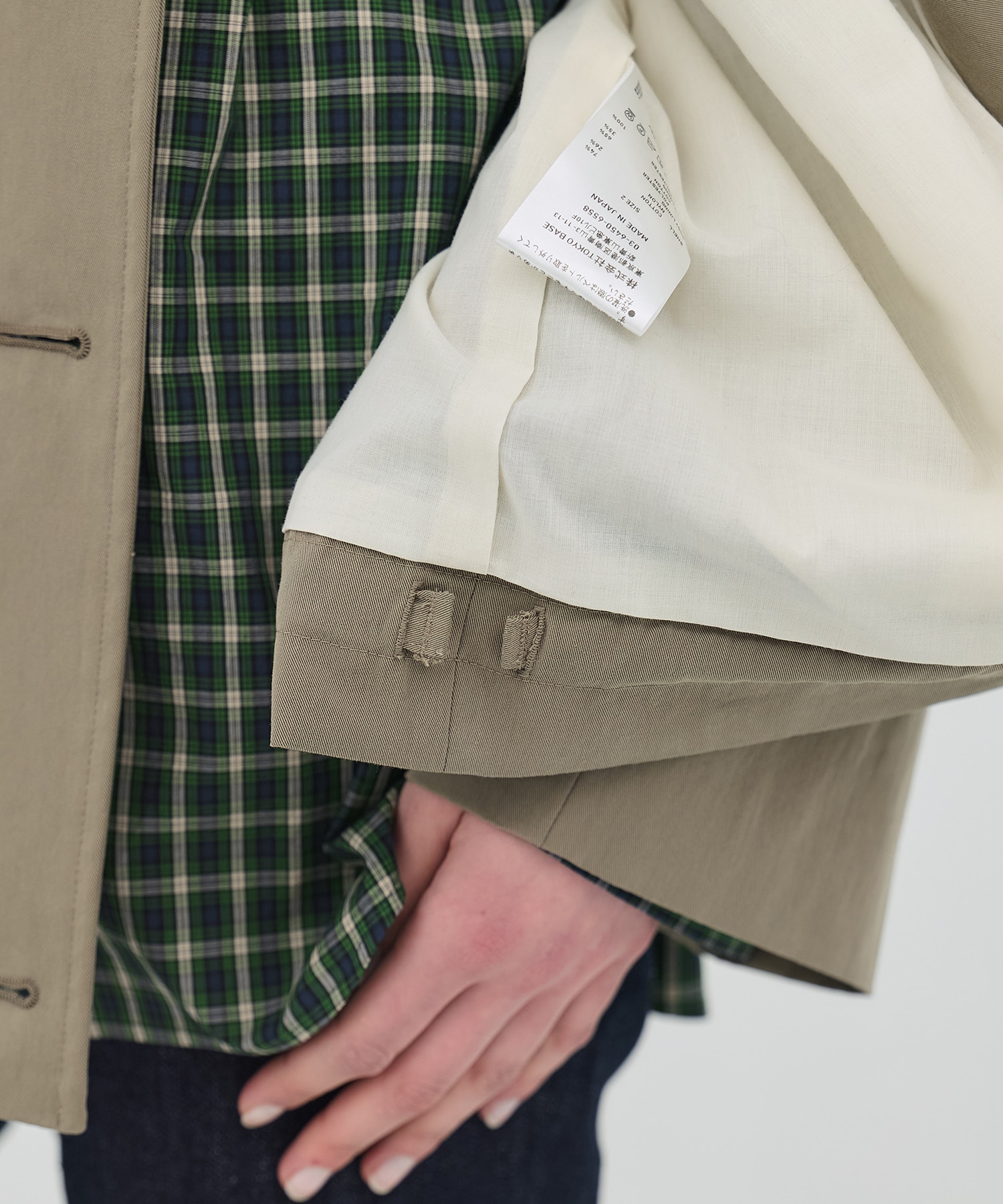 【再入荷】ファンネルネックショートトレンチコート