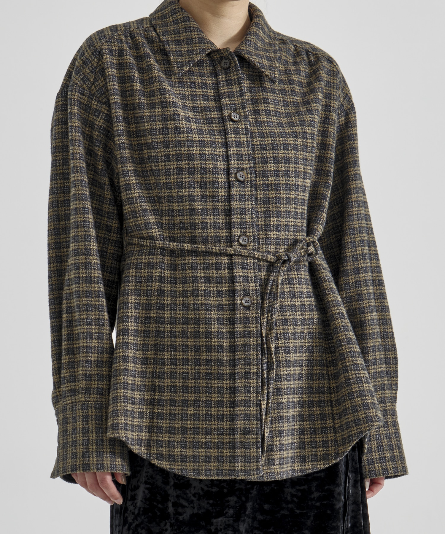 ソフトネルオーバーチェックシャツ