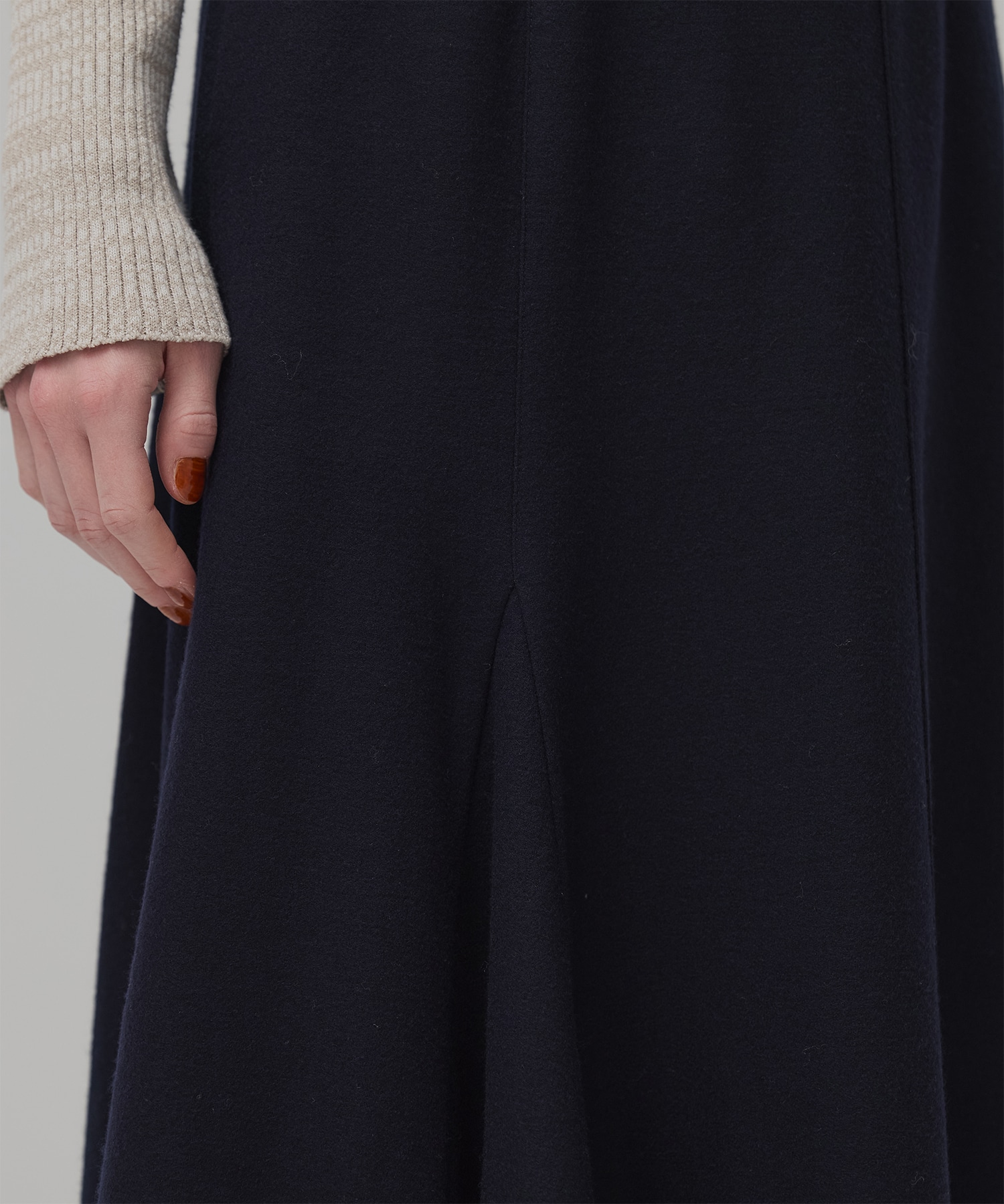 ウールジャージフレアスカート