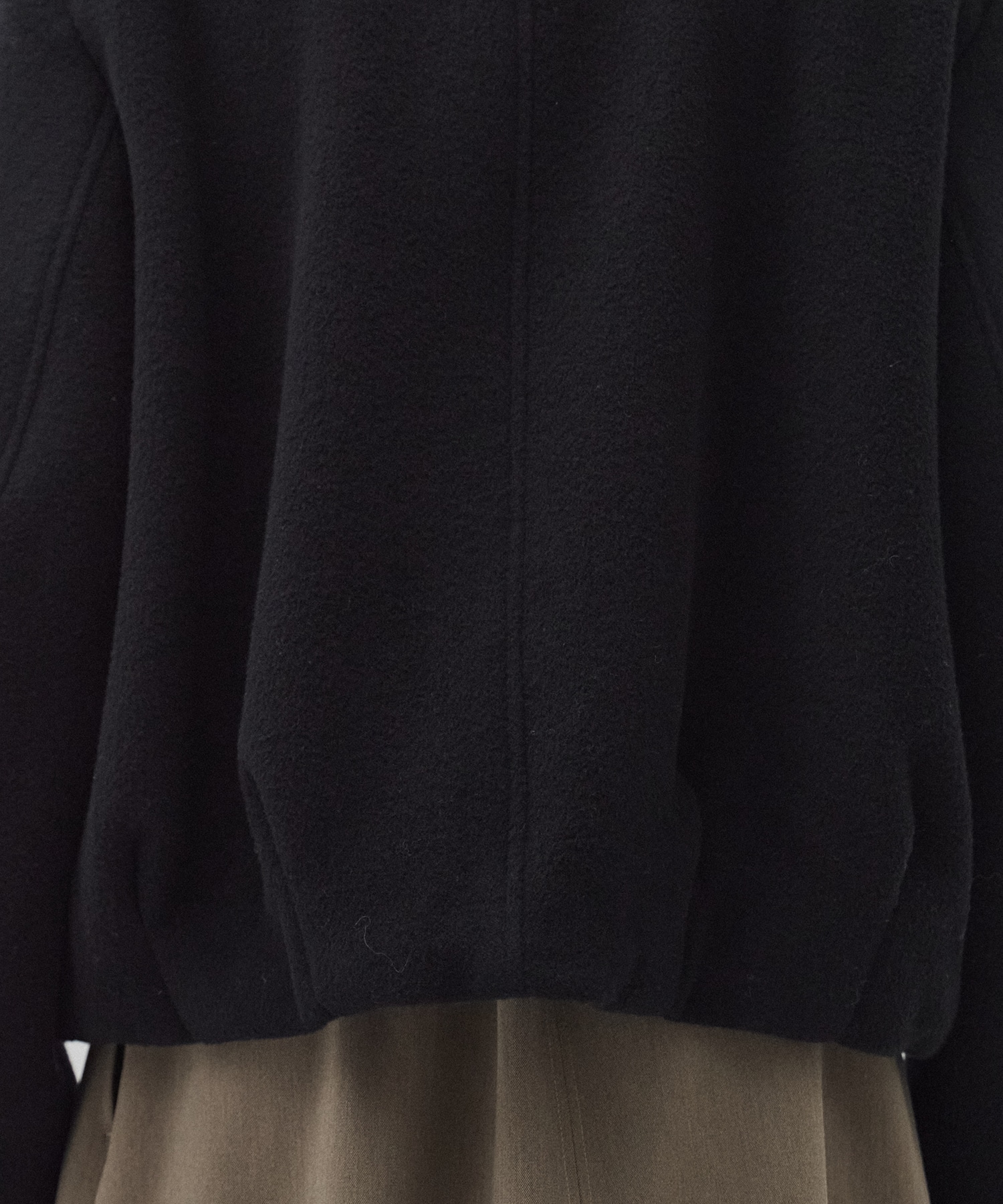 【再入荷】ウールジップタックショートコート