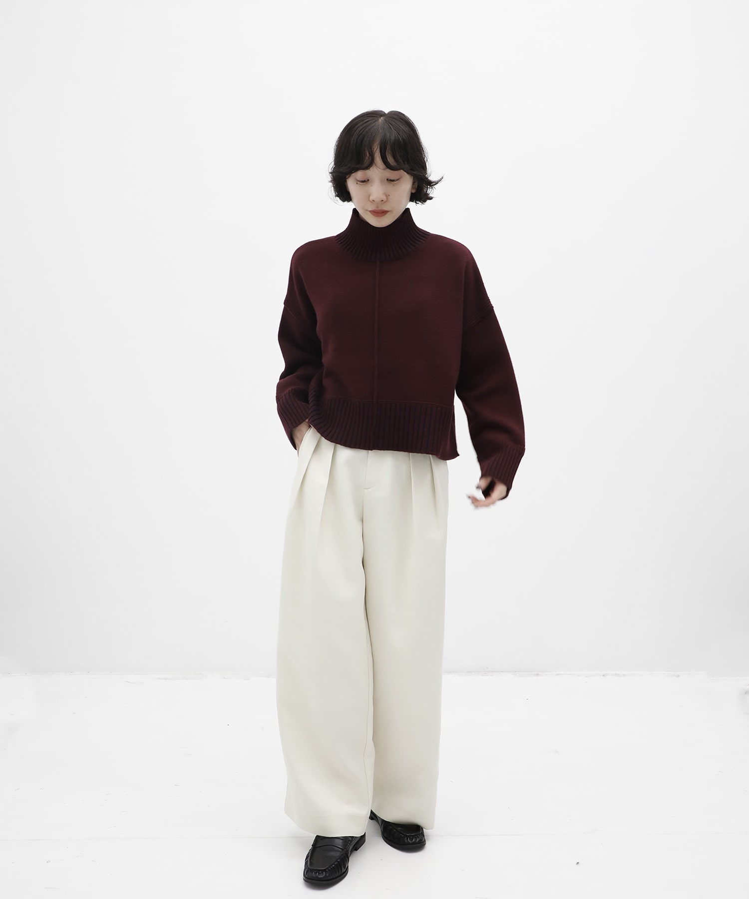 【WEB先行発売】エアウールショートニット