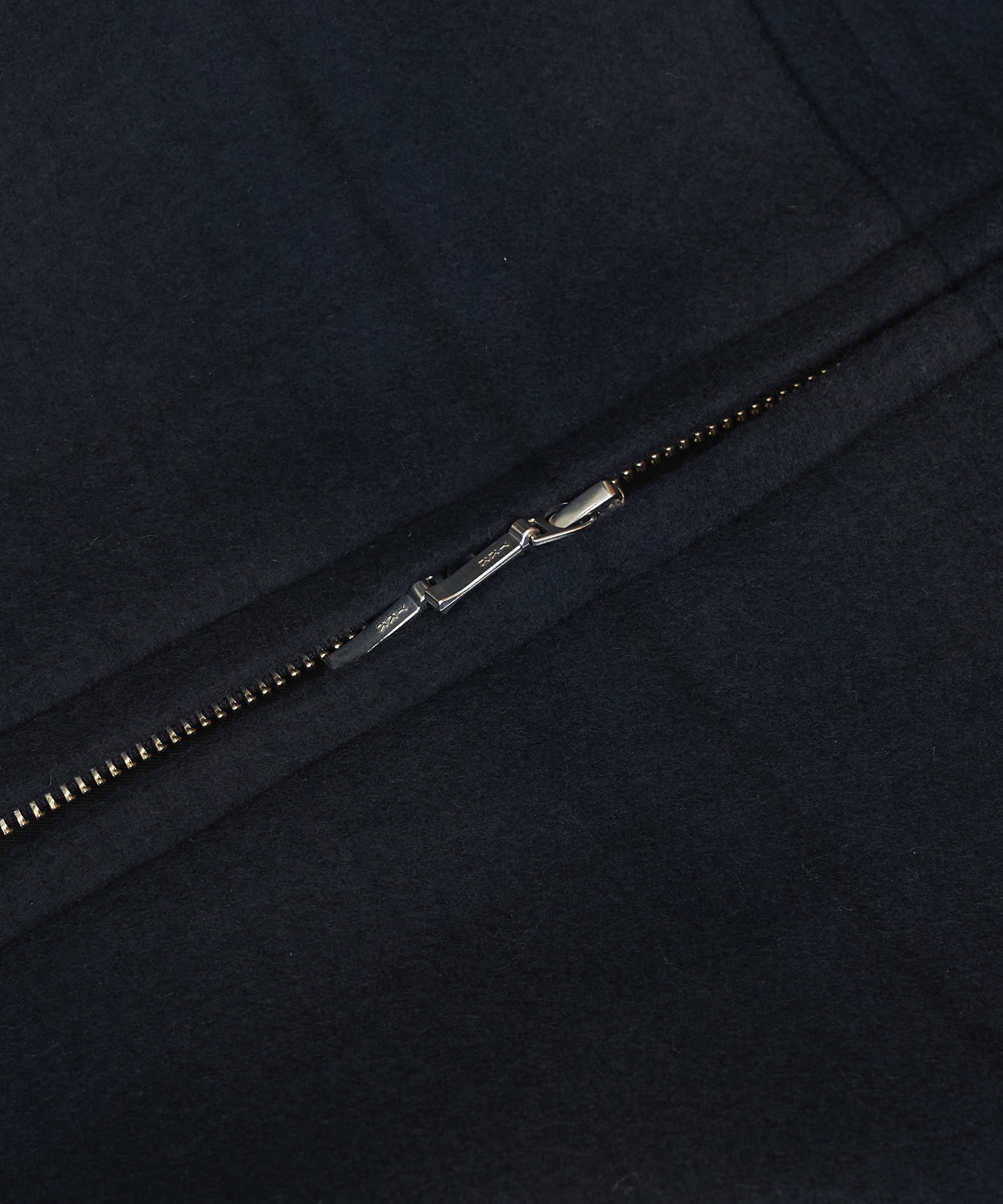 Super140s メルトンスタンドジップブルゾン