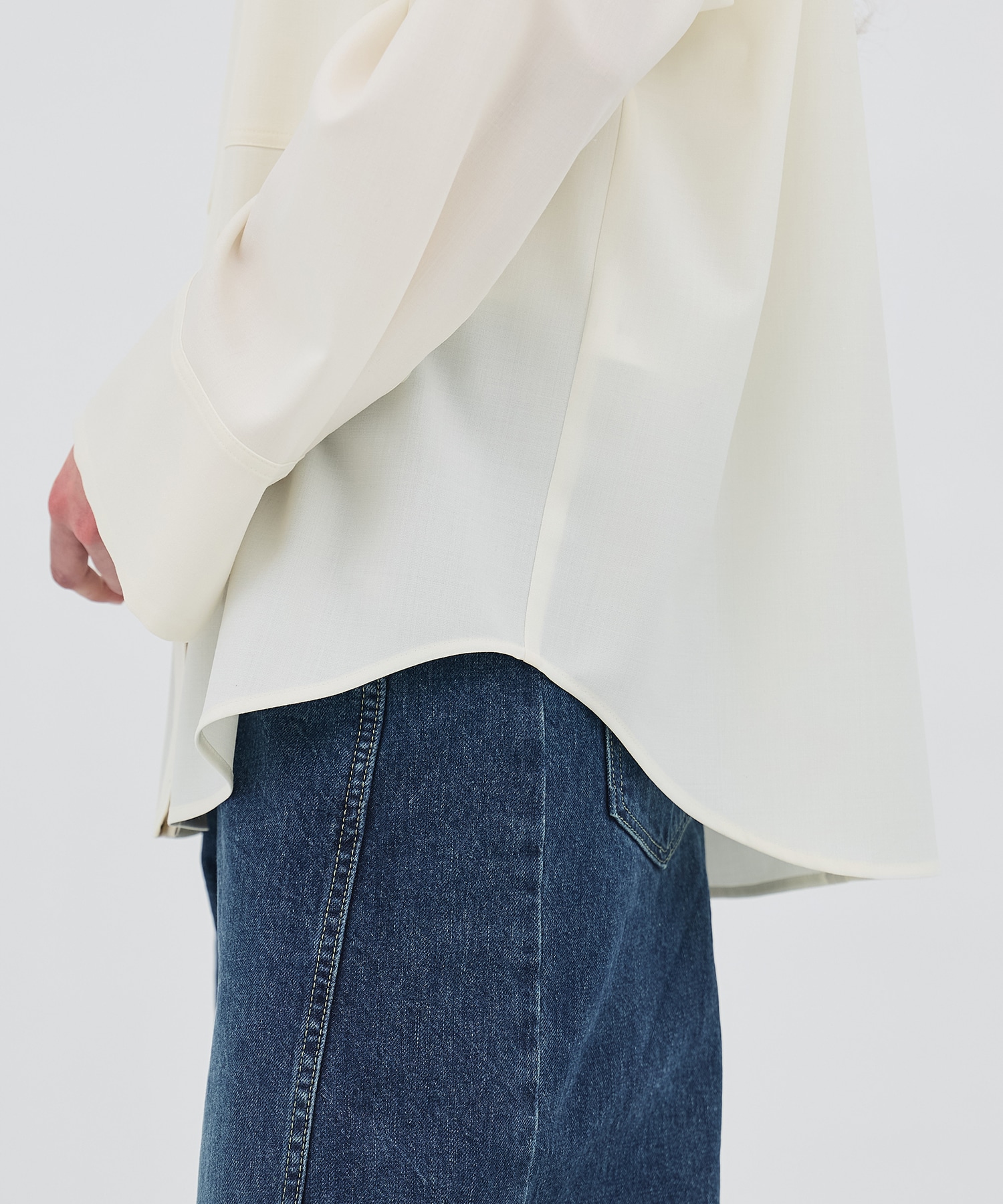 ワイドカフスボウタイシャツ