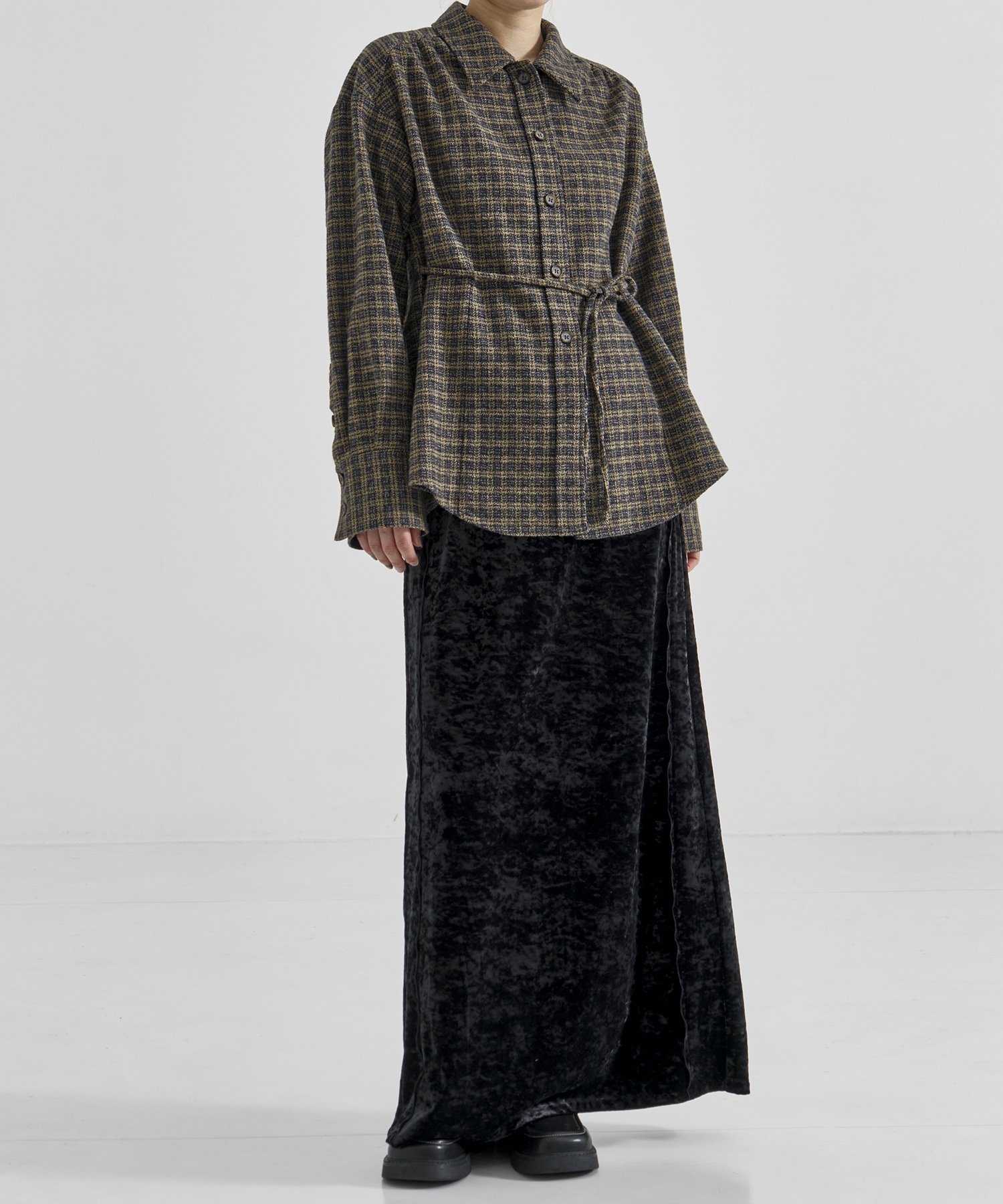 ソフトネルオーバーチェックシャツ