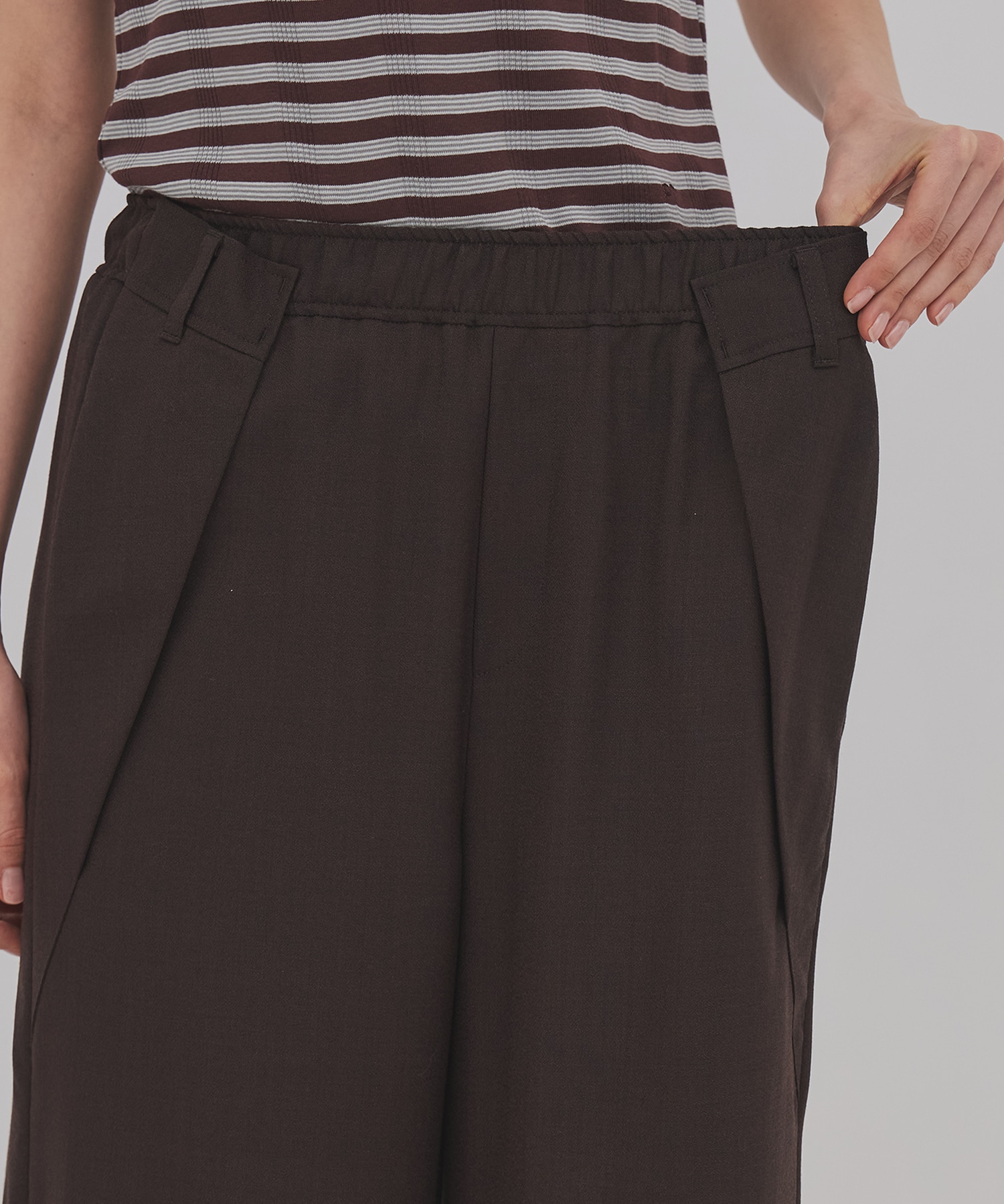 ウールジョーゼットパンツ