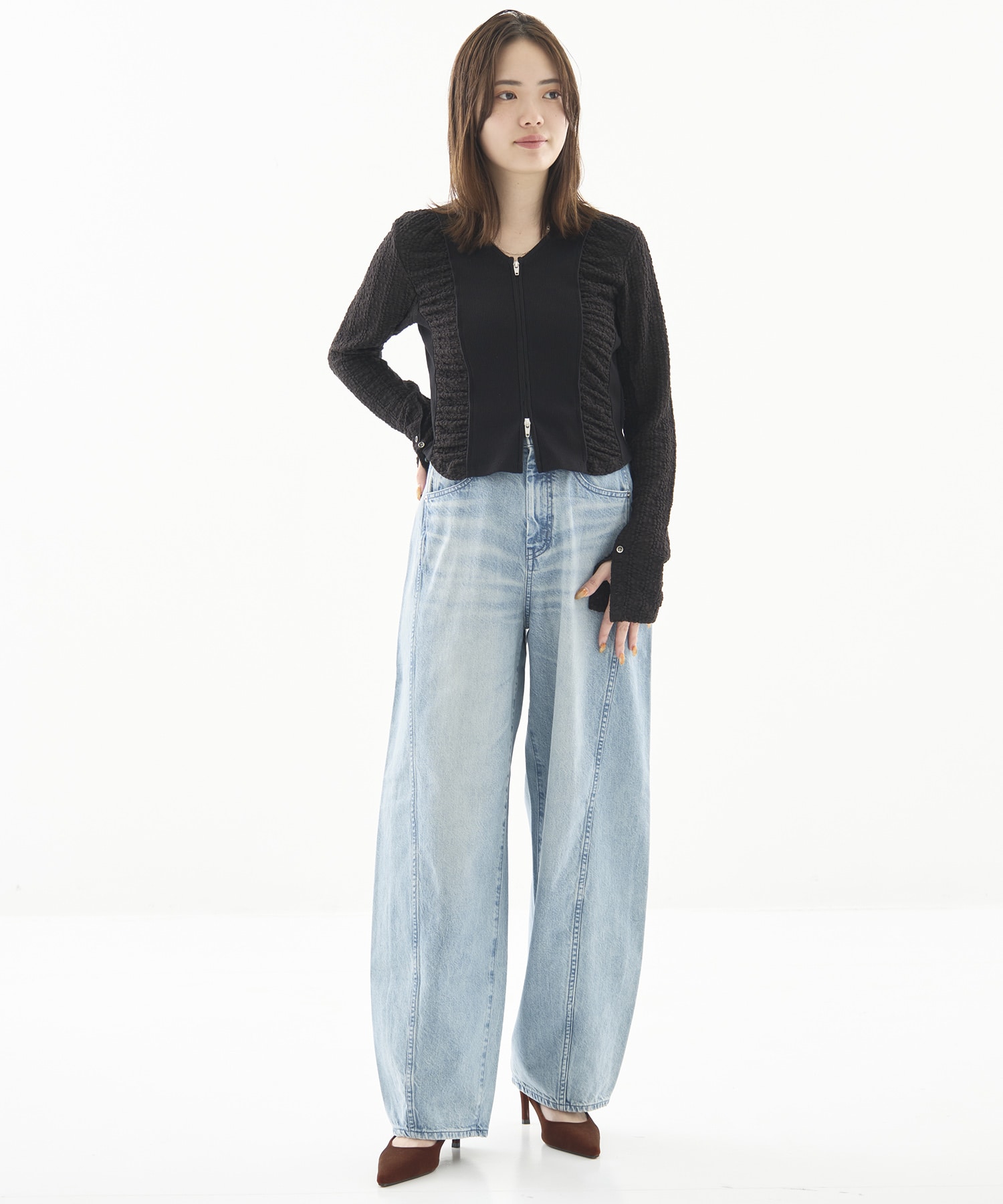 PUBLIC DENIM BLACK CURVE