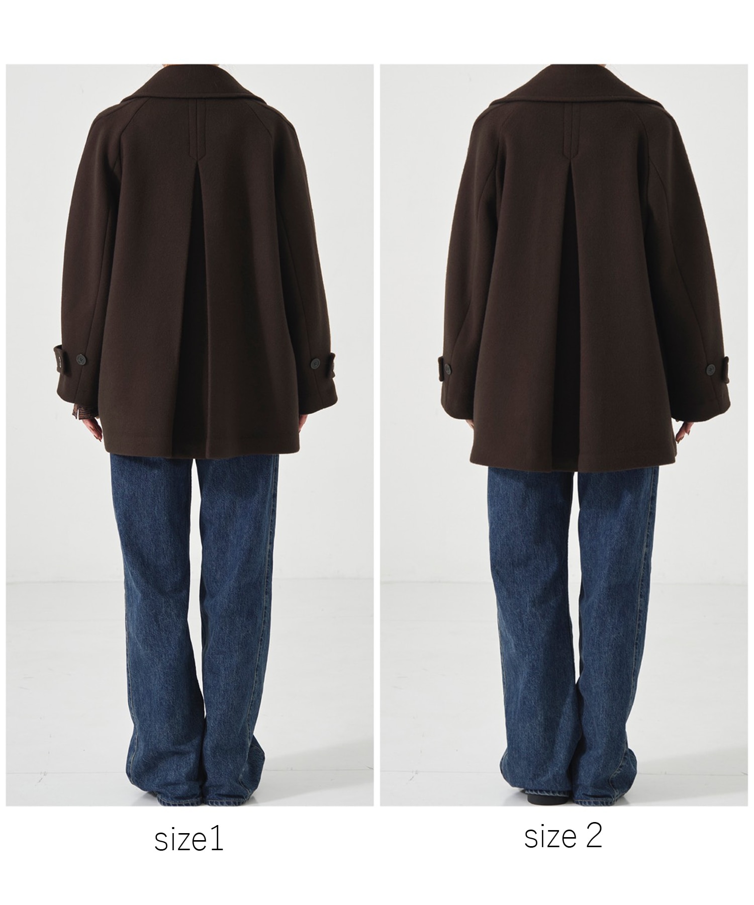 〈残りわずか〉ワイドラペルコート