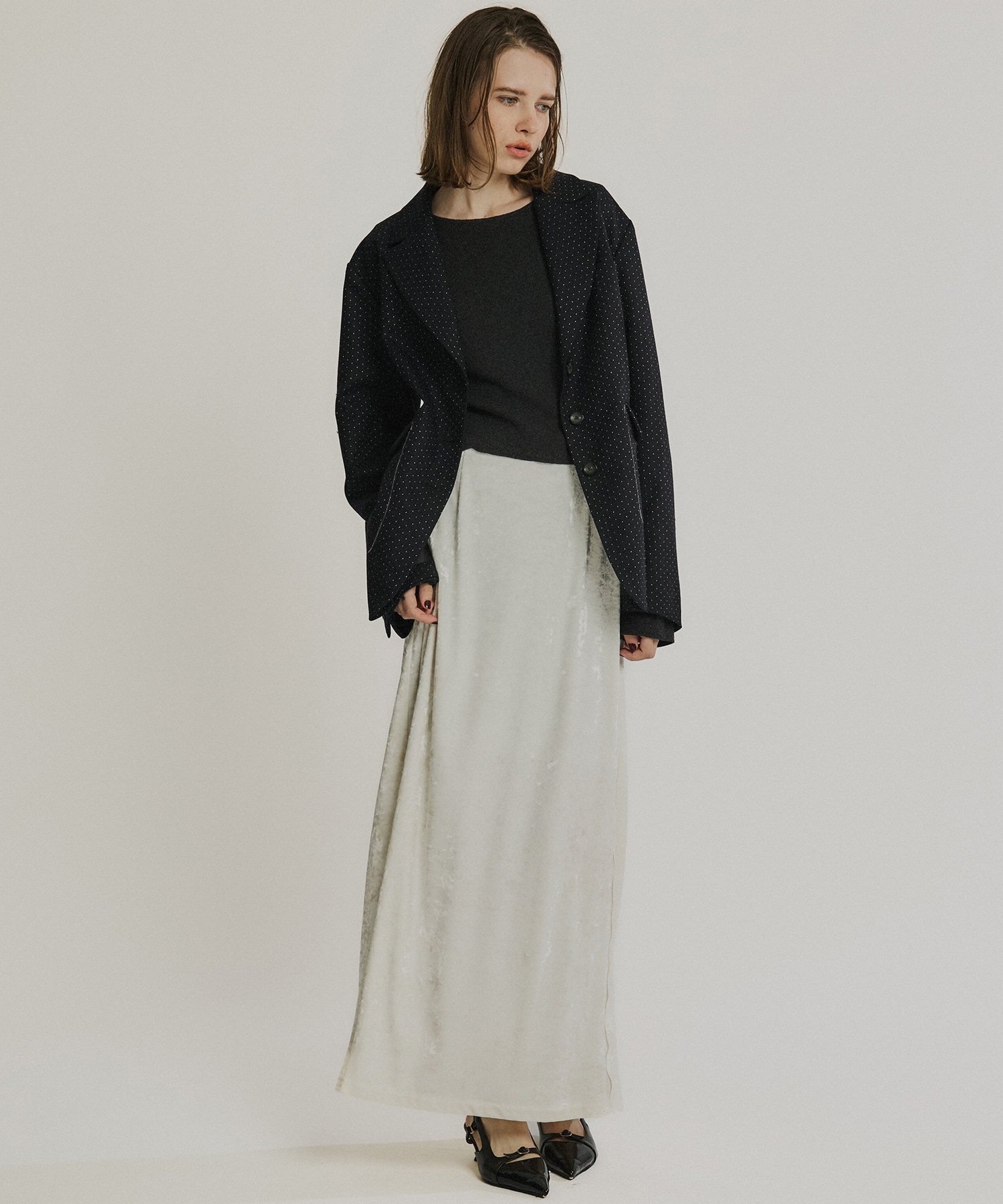 ダブルクロスノッチドラペルジャケット