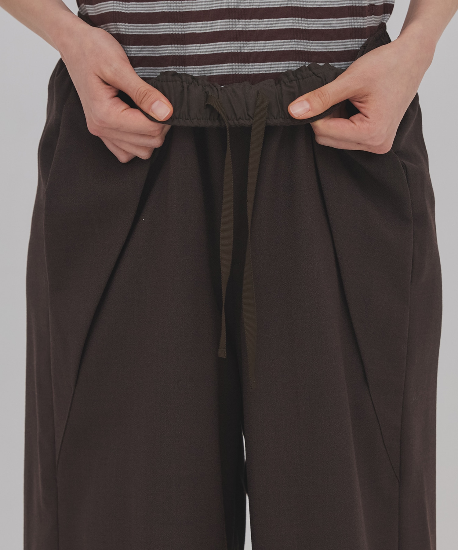 ウールジョーゼットパンツ