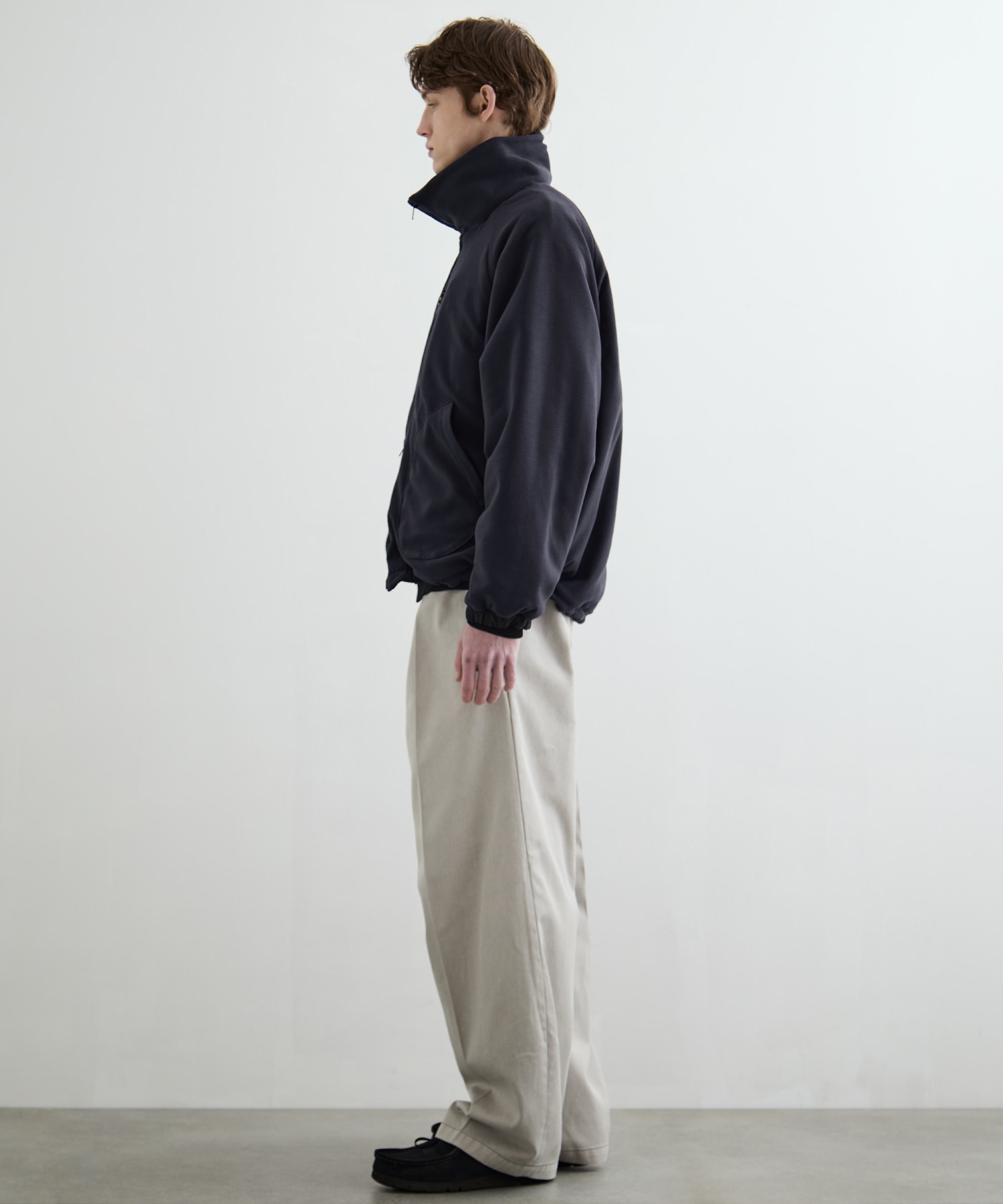 リバーシブルナイロンフリースBL