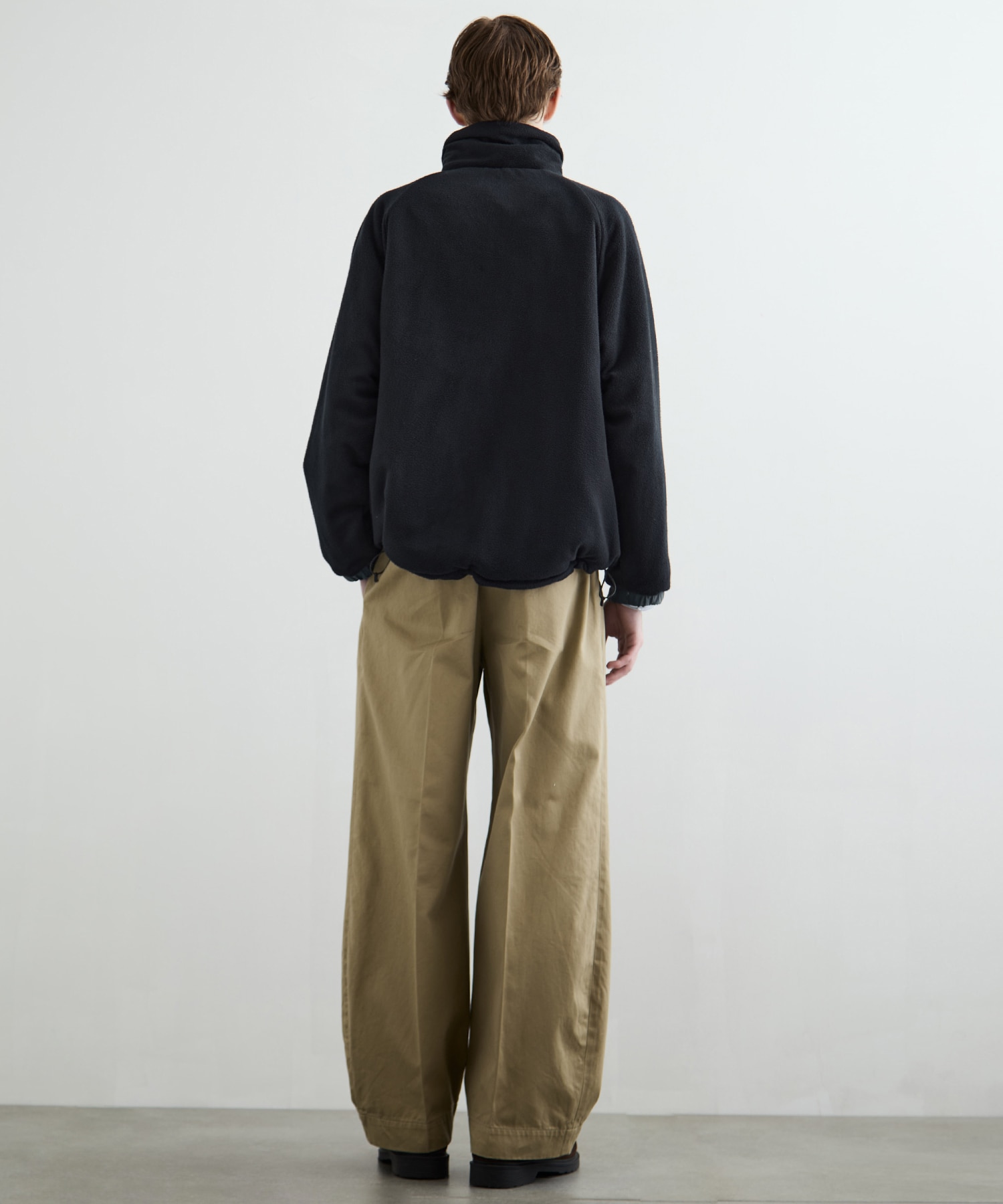 リバーシブルナイロンフリースBL