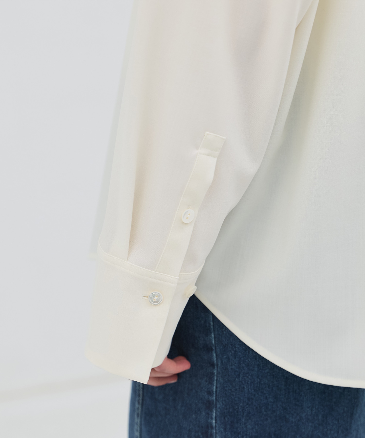 ワイドカフスボウタイシャツ