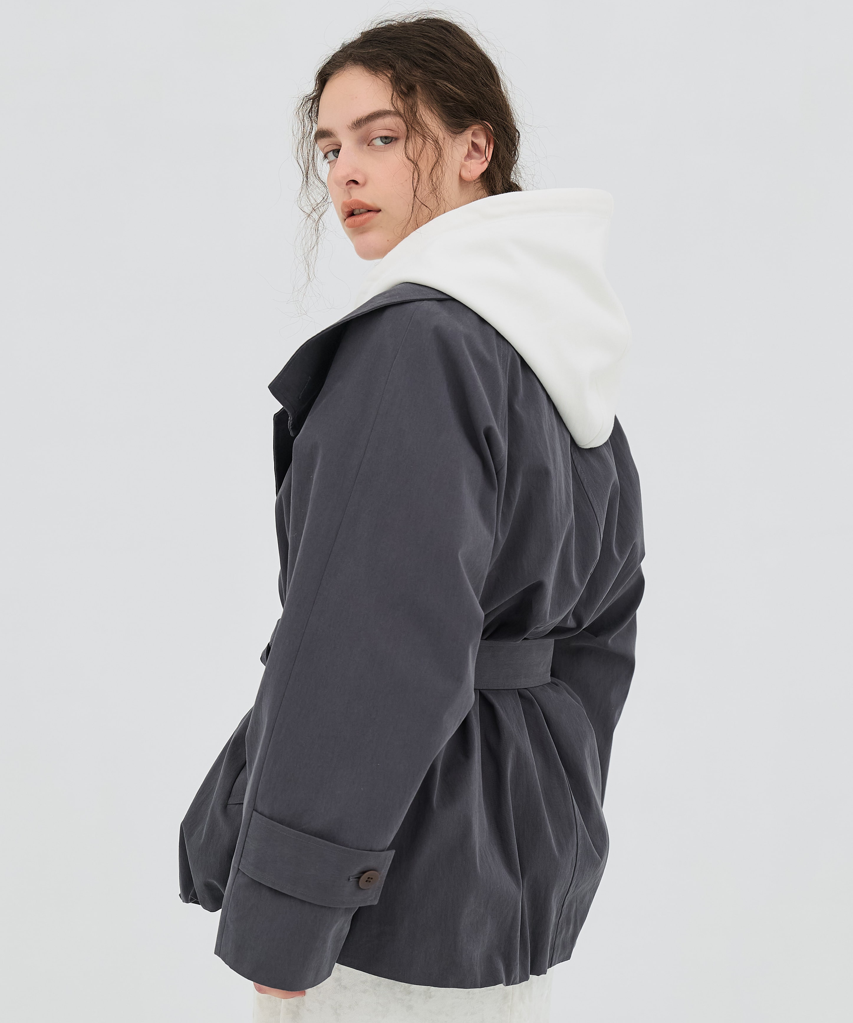 極 オーバーサイズバルーンフーディ