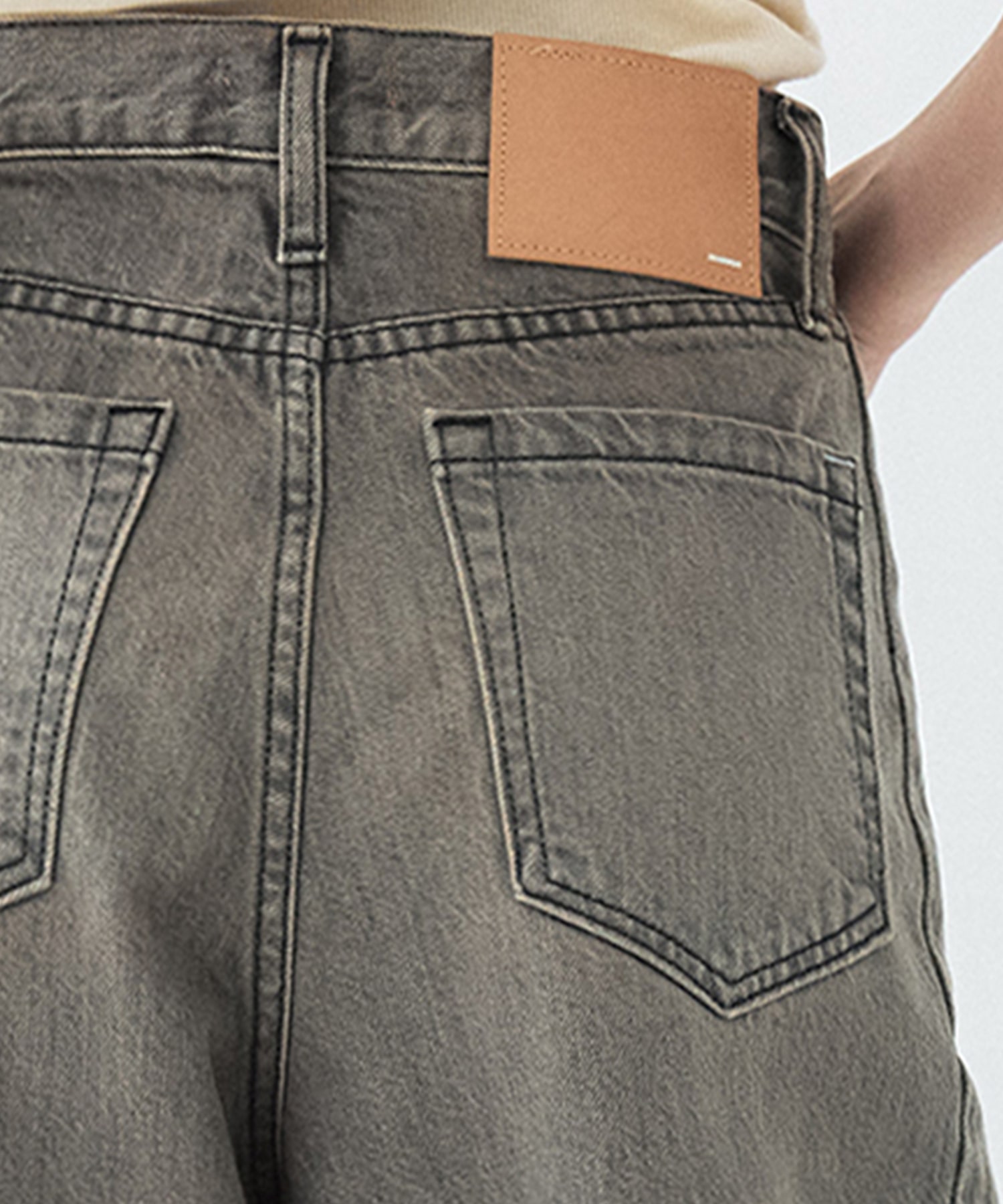 WEB限定再入荷】PUBLIC DENIM GRY CURVE(1 GREY): : ウィメンズ
