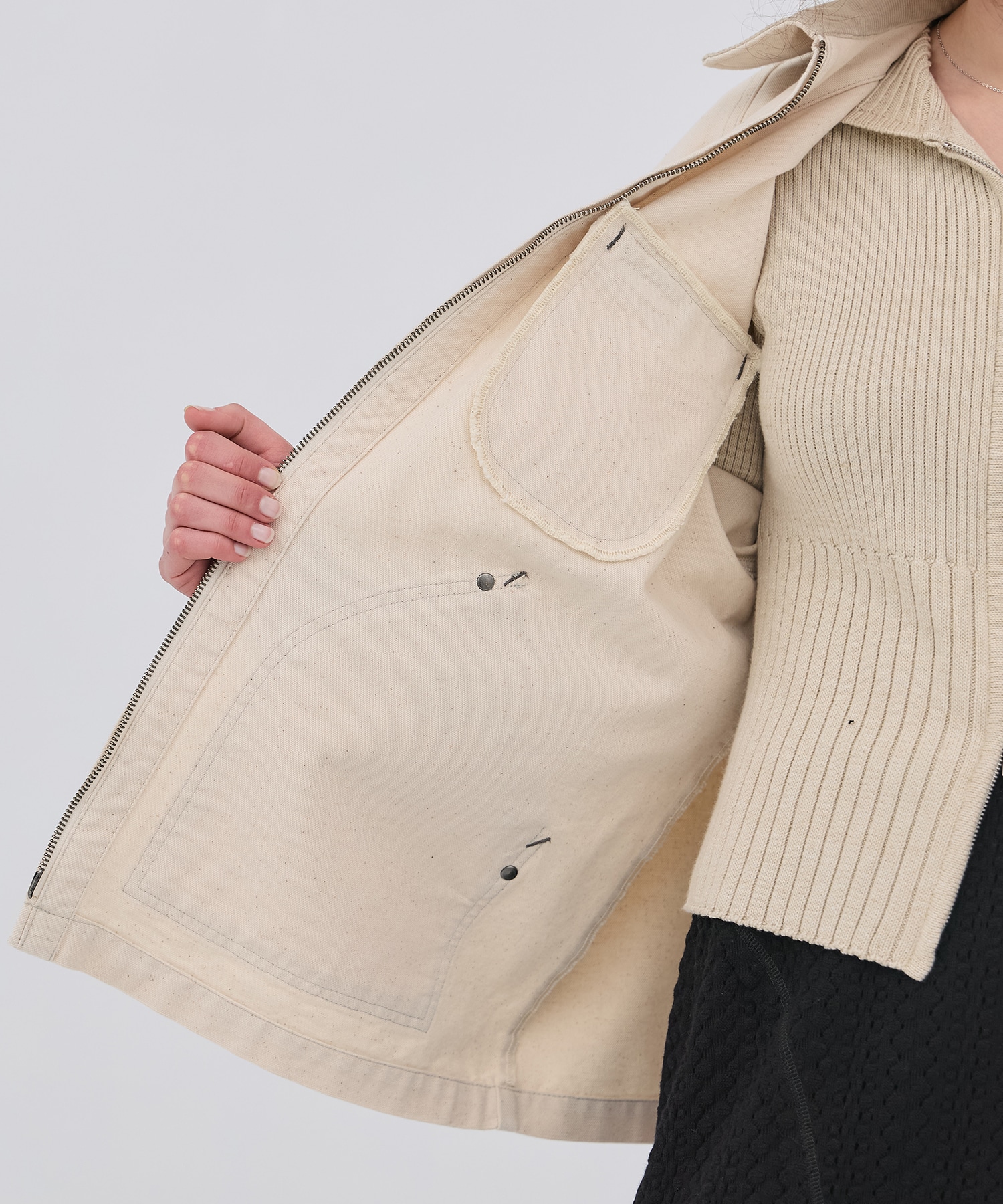 ジップカバーオールブルゾン