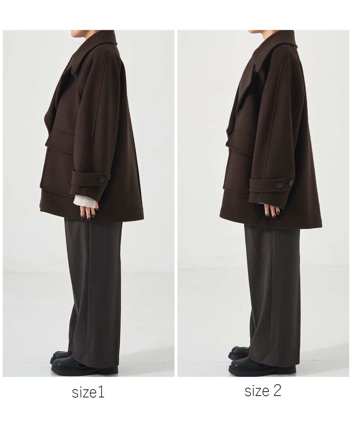 ワイドラペルコート