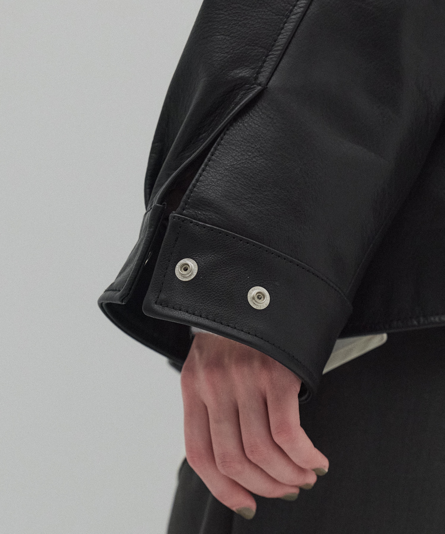 カーフレザーボクシージャケット