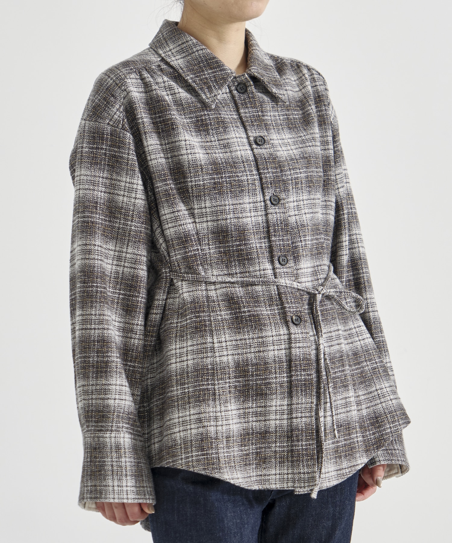 ソフトネルオーバーチェックシャツ