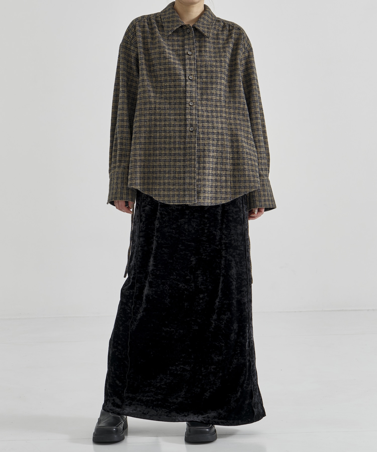 ソフトネルオーバーチェックシャツ