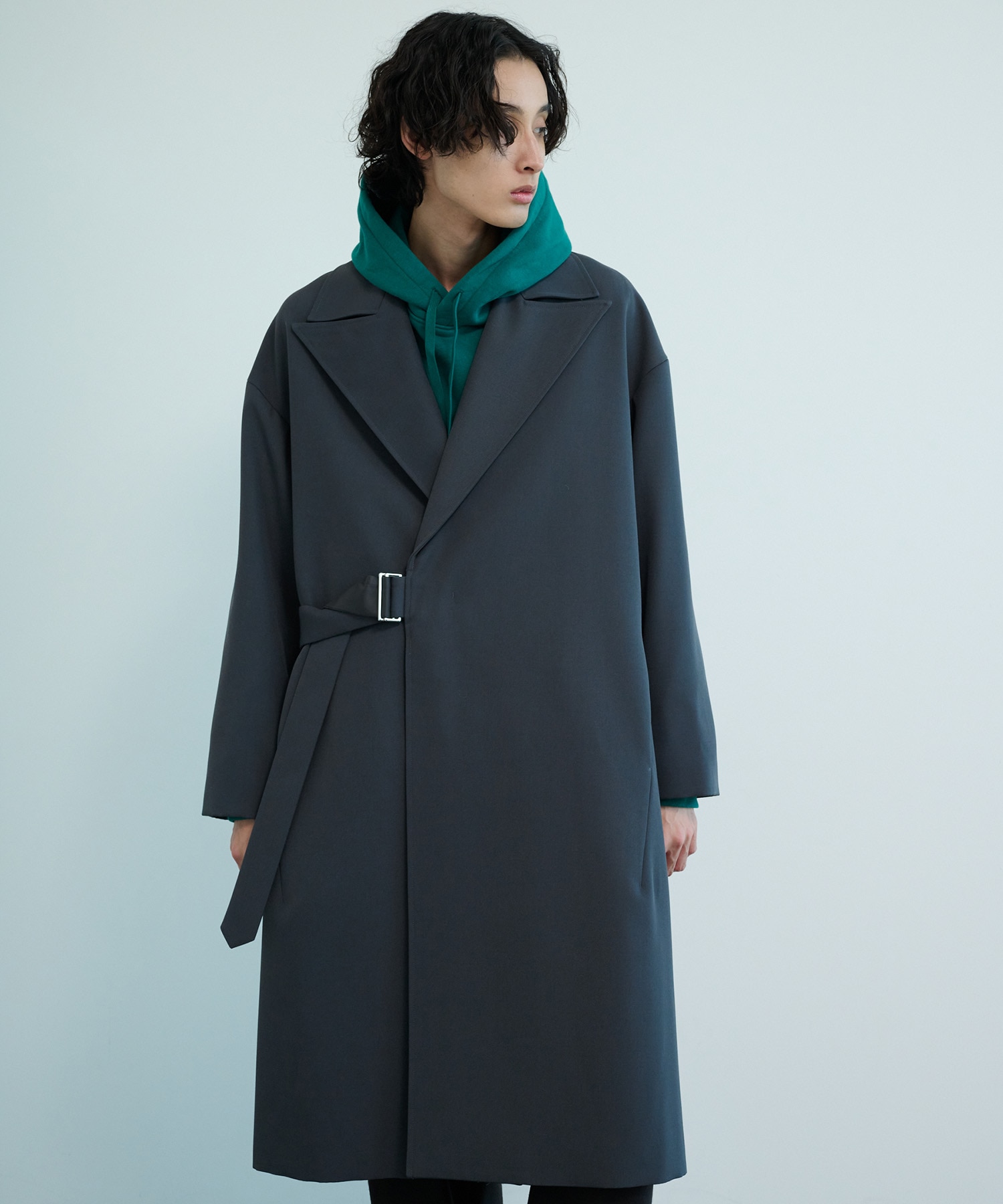 public tokyo.23-24aw.含浸ウールギャバタイロッケンコート-