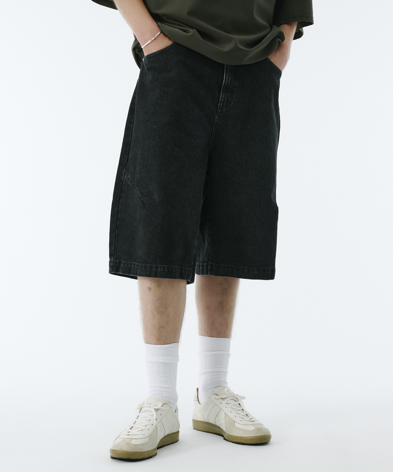 PUBLIC DENIM バギーデニムショートパンツ